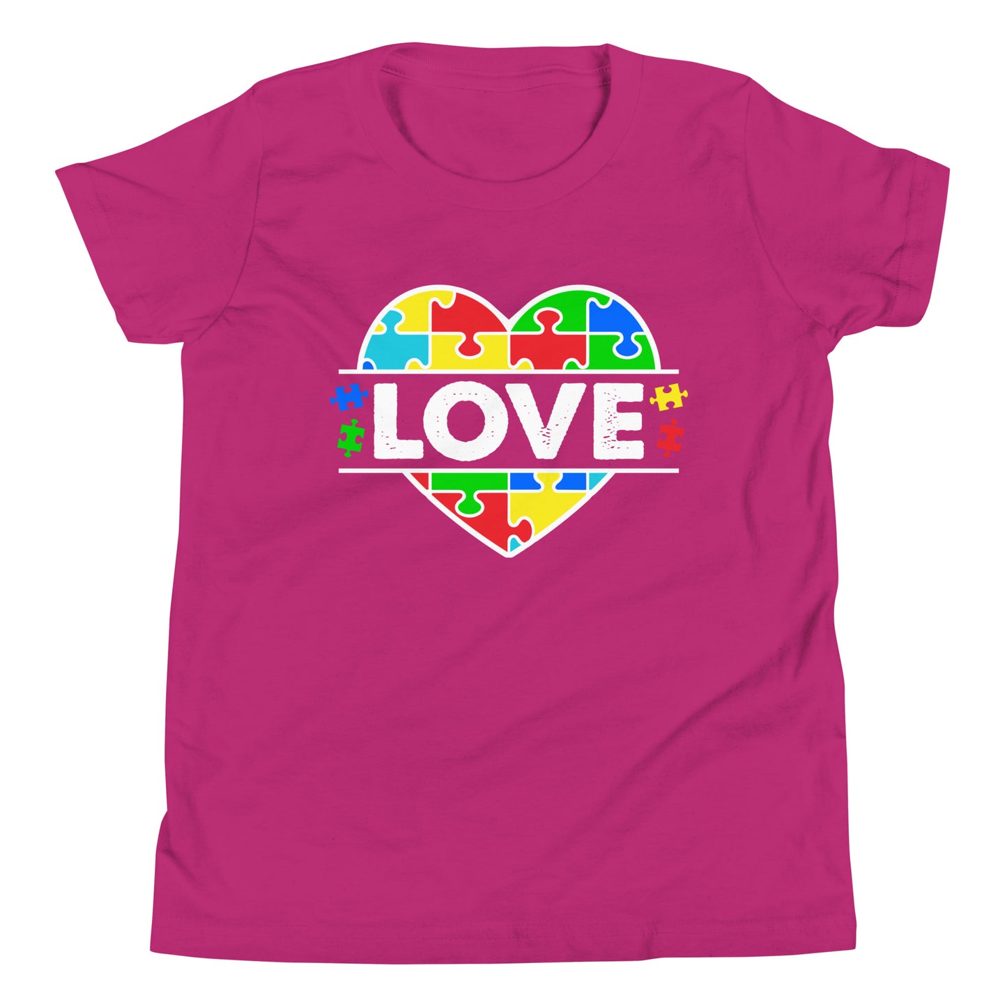 Autism Acceptance Together Quality Cotton Bella Canvas Youth T-Shirt