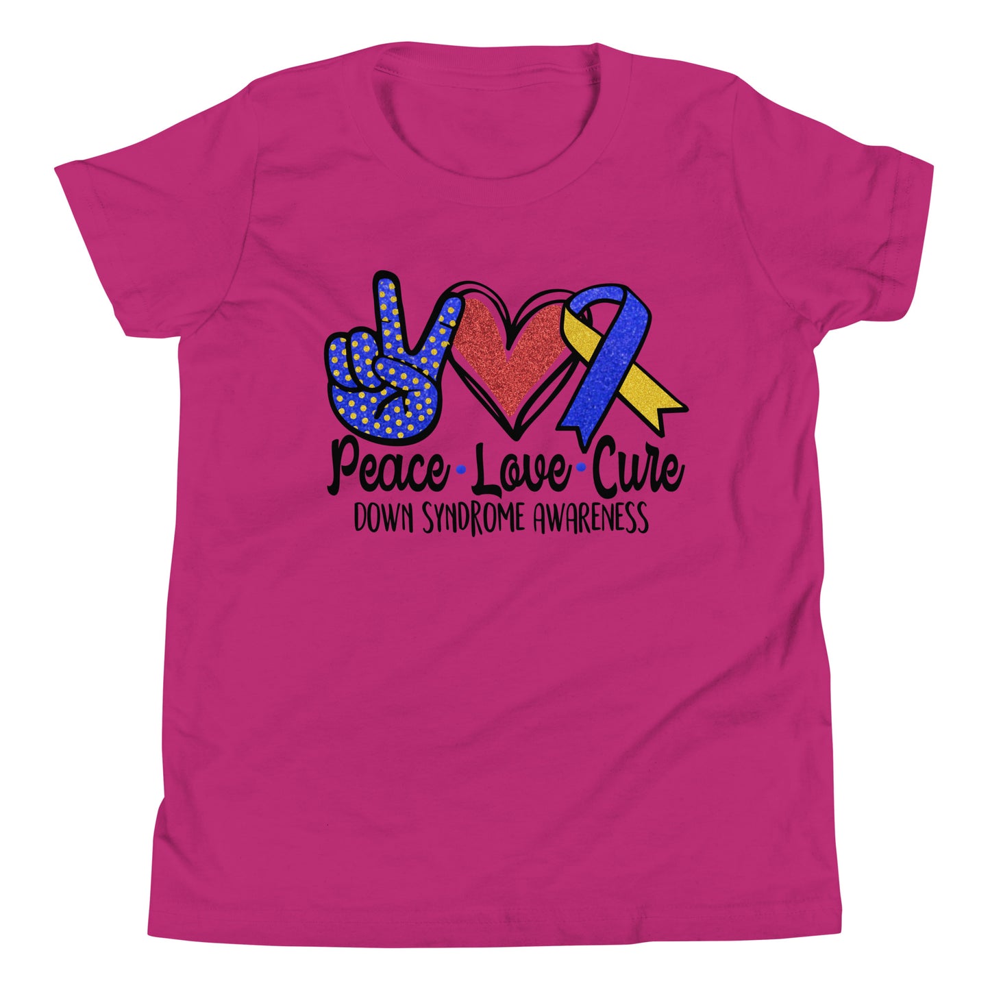 Down Syndrome Awareness Quality Cotton Bella Canvas Youth T-Shirt