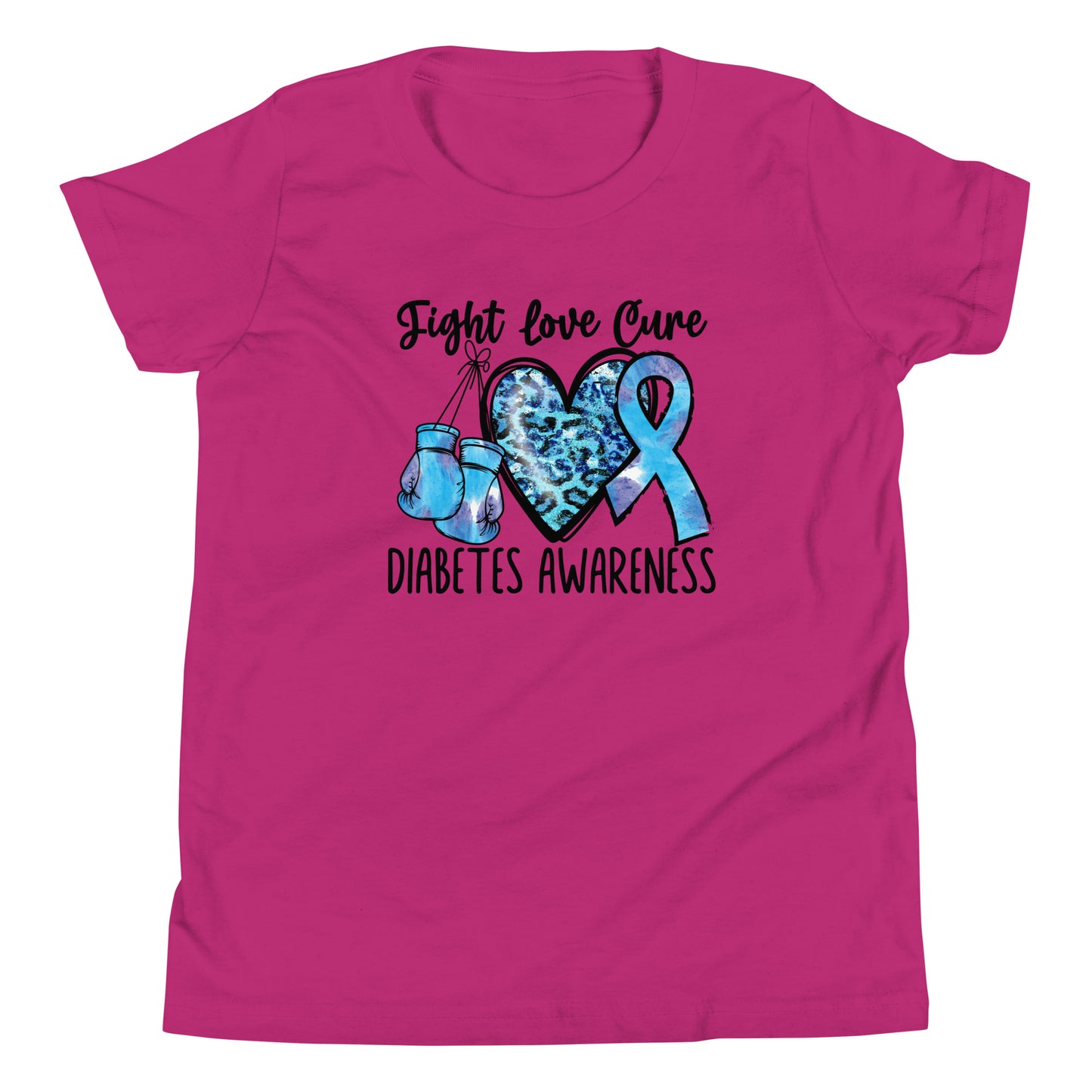 Diabetes Awareness Quality Cotton Bella Canvas Youth T-Shirt
