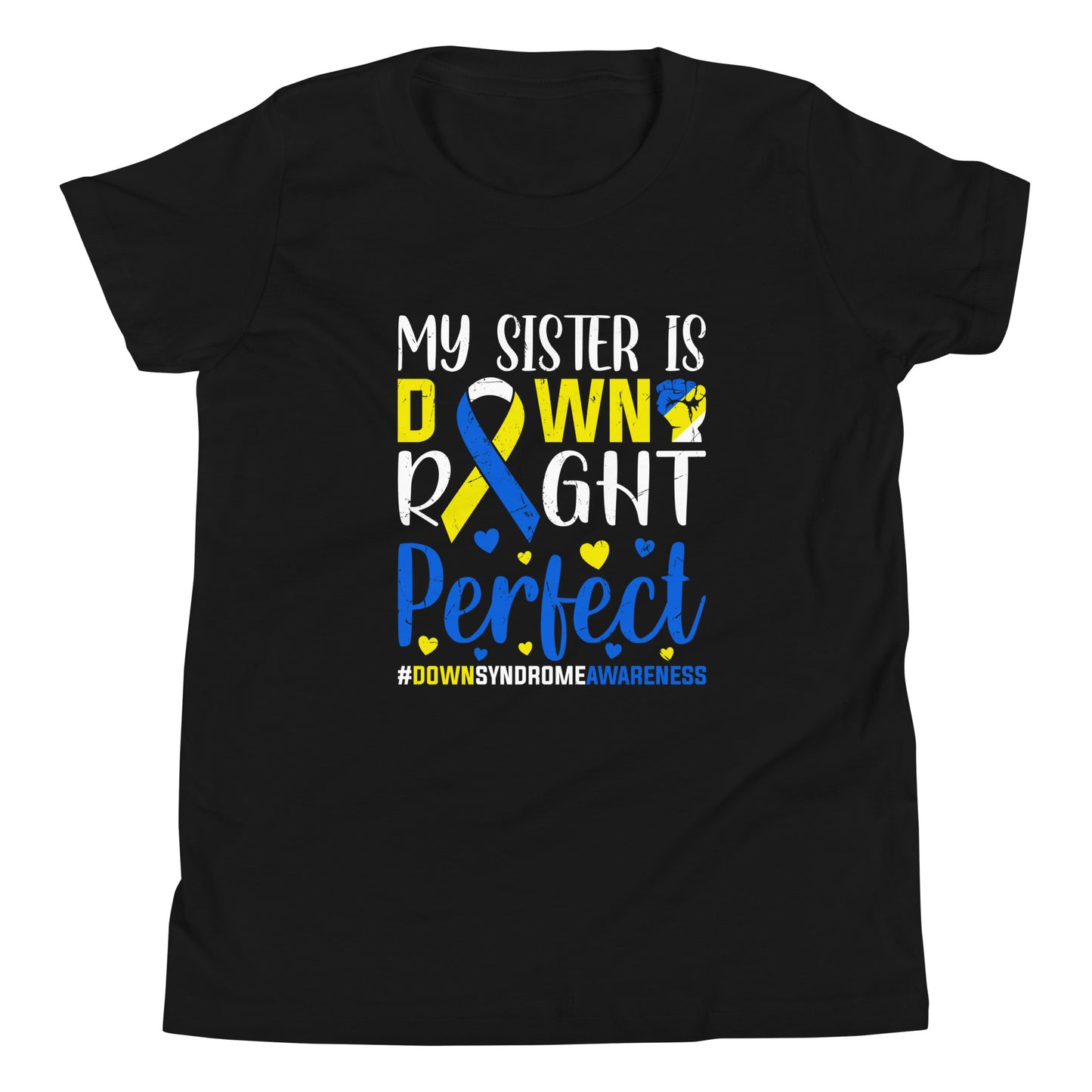 Down Syndrome Awareness Quality Cotton Bella Canvas Youth T-Shirt