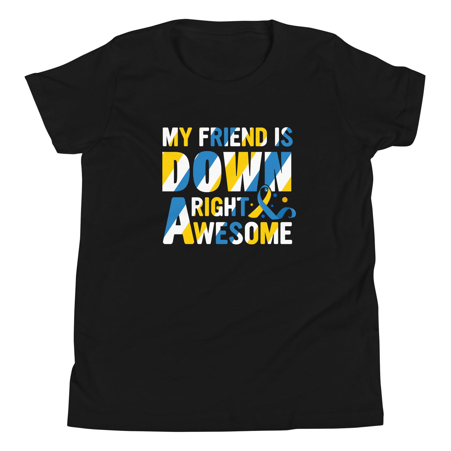 Down Syndrome Awareness Quality Cotton Bella Canvas Youth T-Shirt