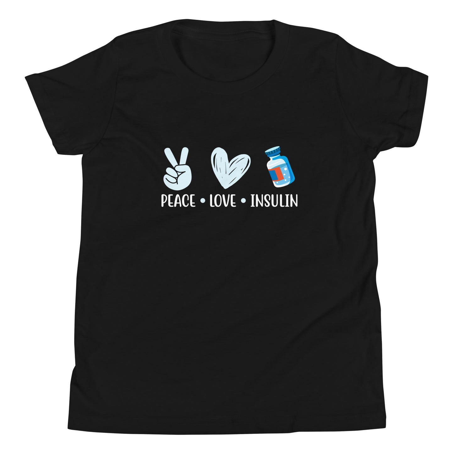 Diabetes Awareness Quality Cotton Bella Canvas Youth T-Shirt