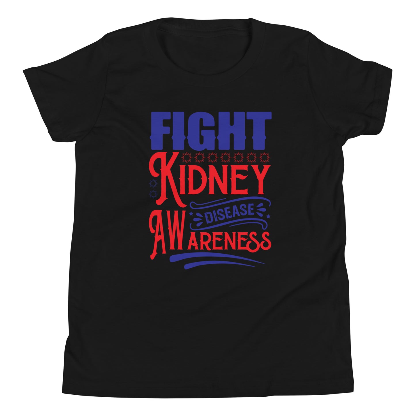 Kidney Awareness Quality Cotton Bella Canvas Youth T-Shirt