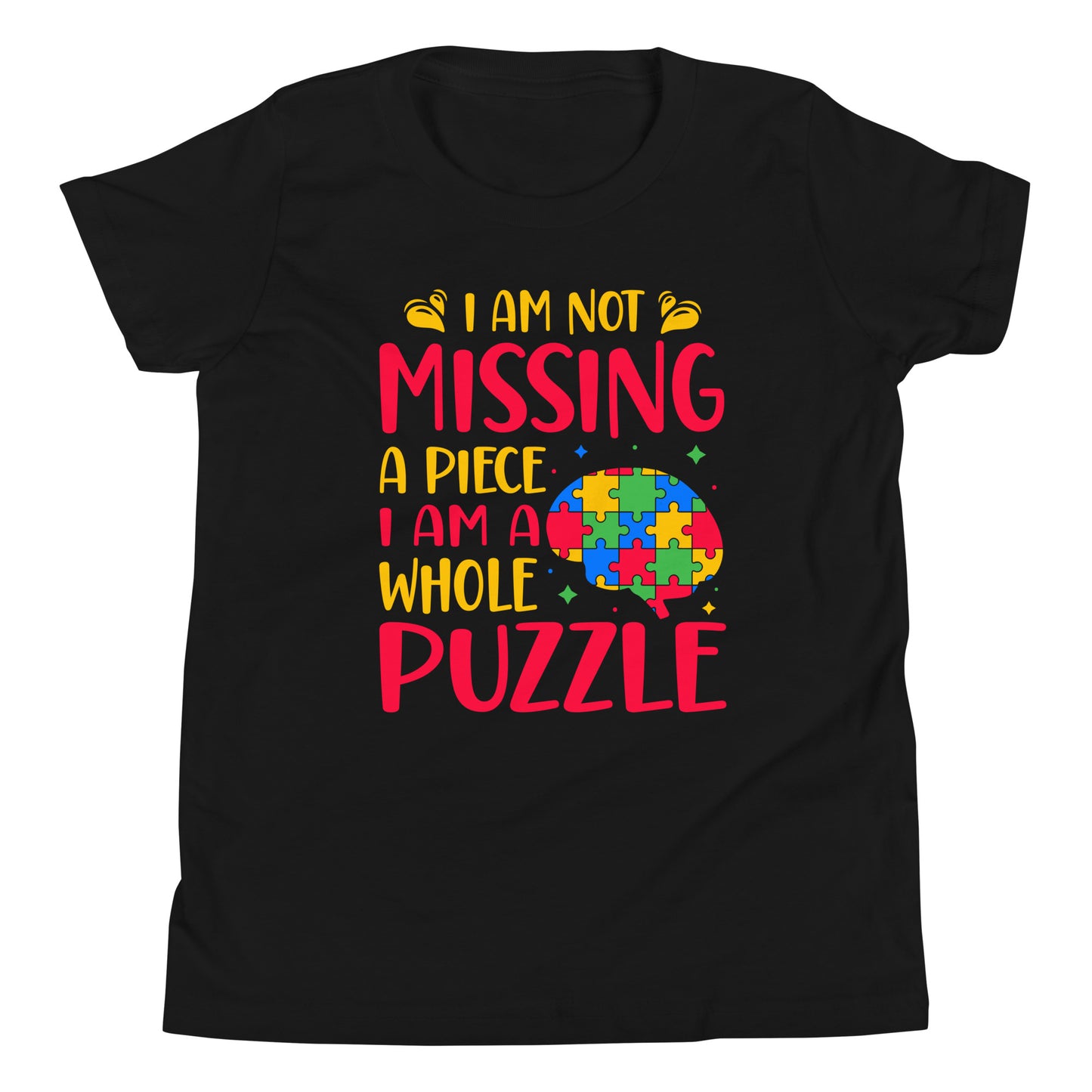 Autism Acceptance Together Quality Cotton Bella Canvas Youth T-Shirt