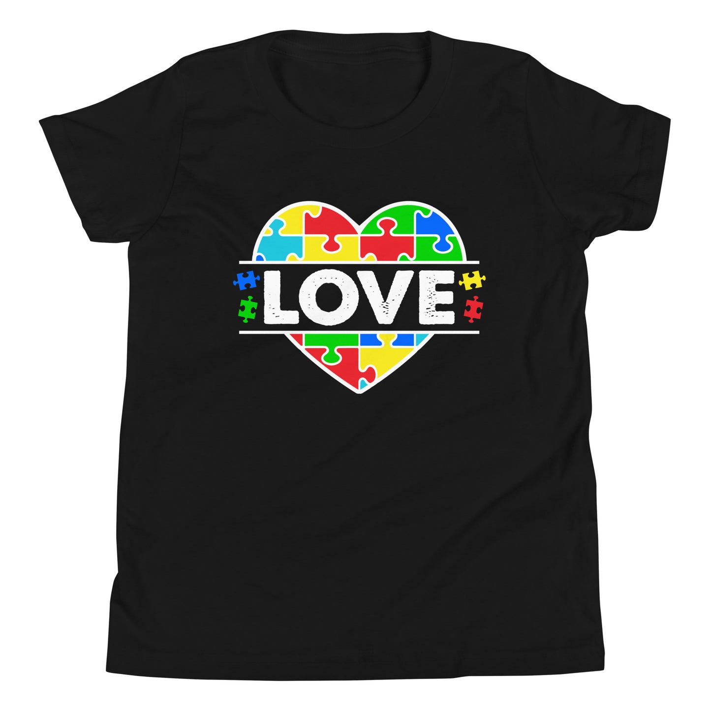 Autism Acceptance Together Quality Cotton Bella Canvas Youth T-Shirt