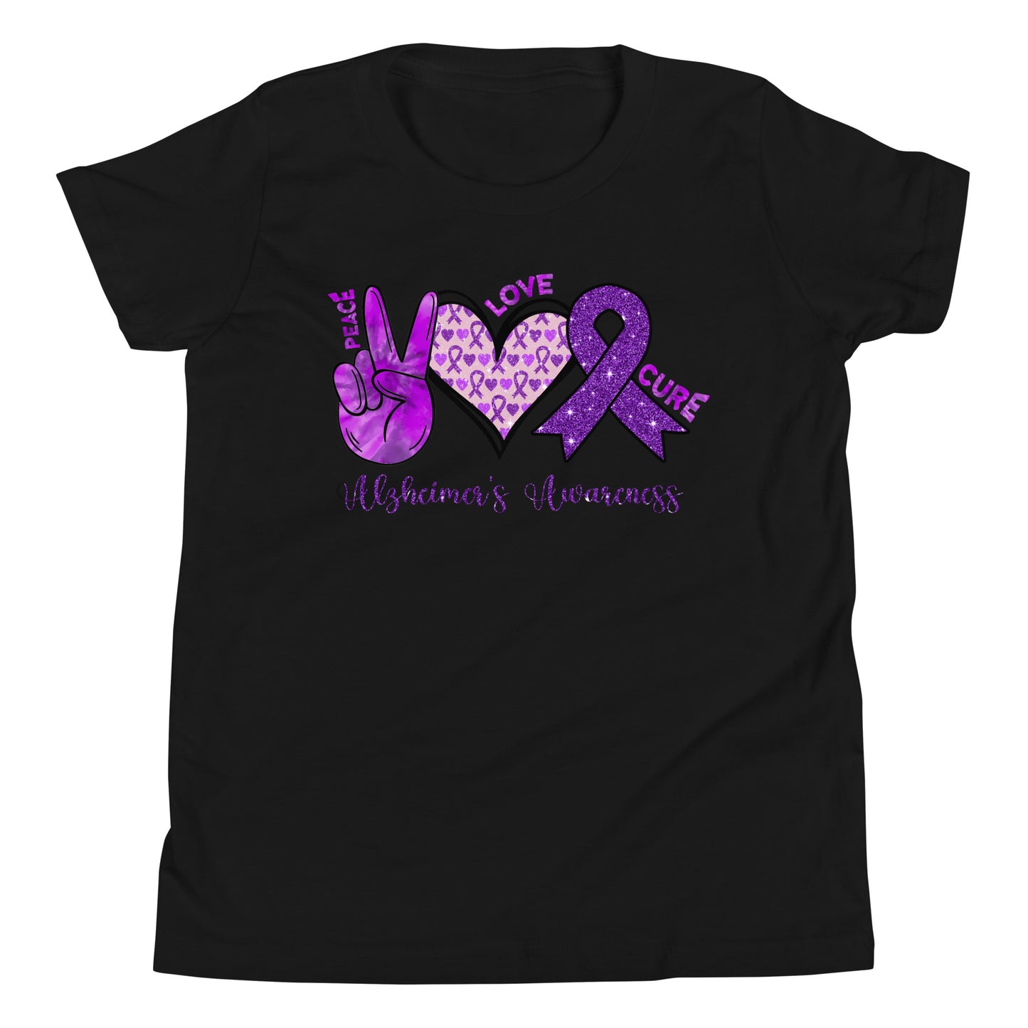 Alzheimer's Awareness Quality Cotton Bella Canvas Youth T-Shirt
