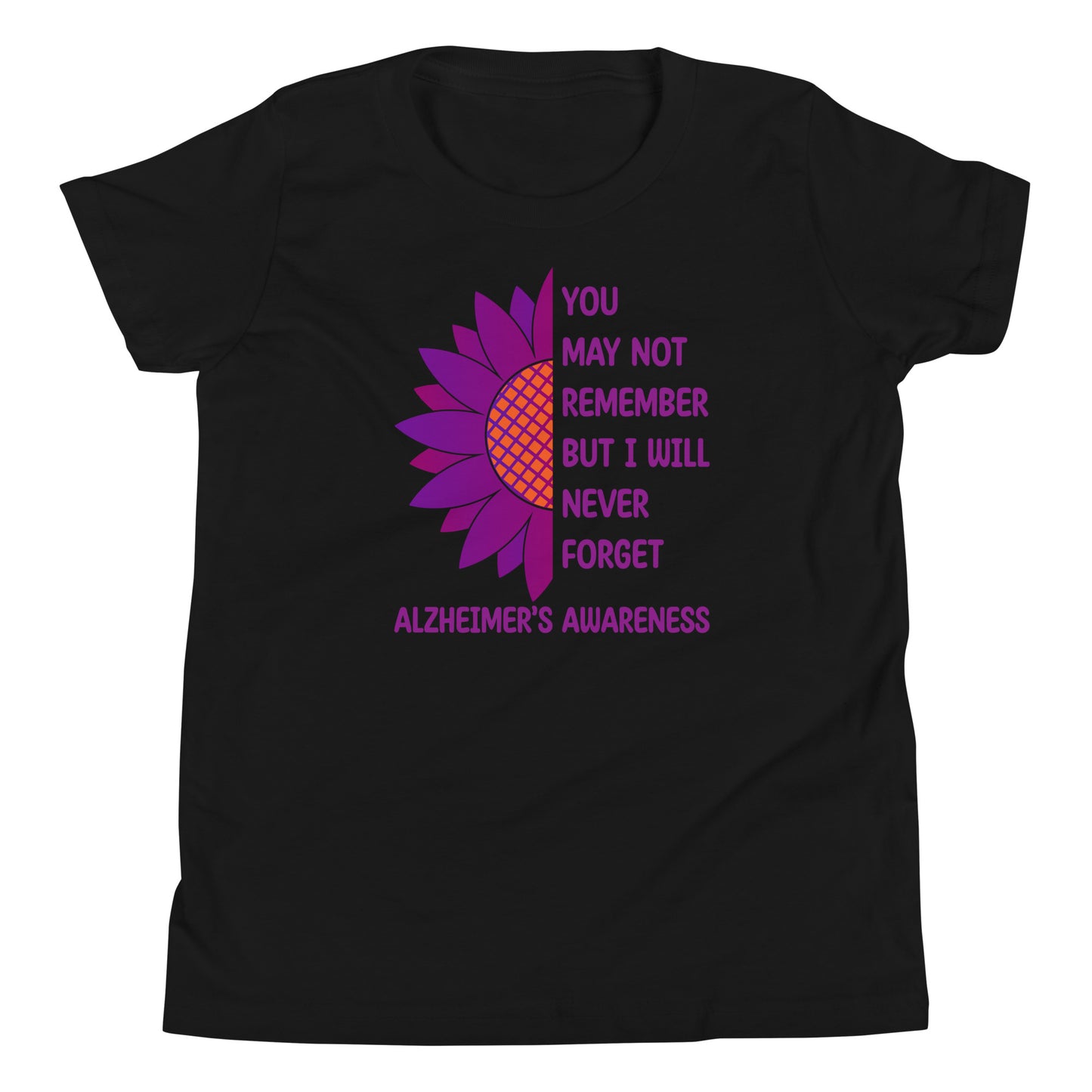 Alzheimer's Awareness Quality Cotton Bella Canvas Youth T-Shirt