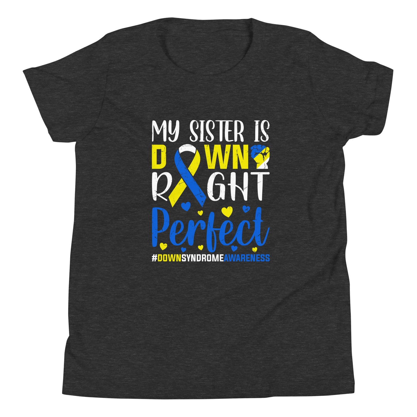 Down Syndrome Awareness Quality Cotton Bella Canvas Youth T-Shirt
