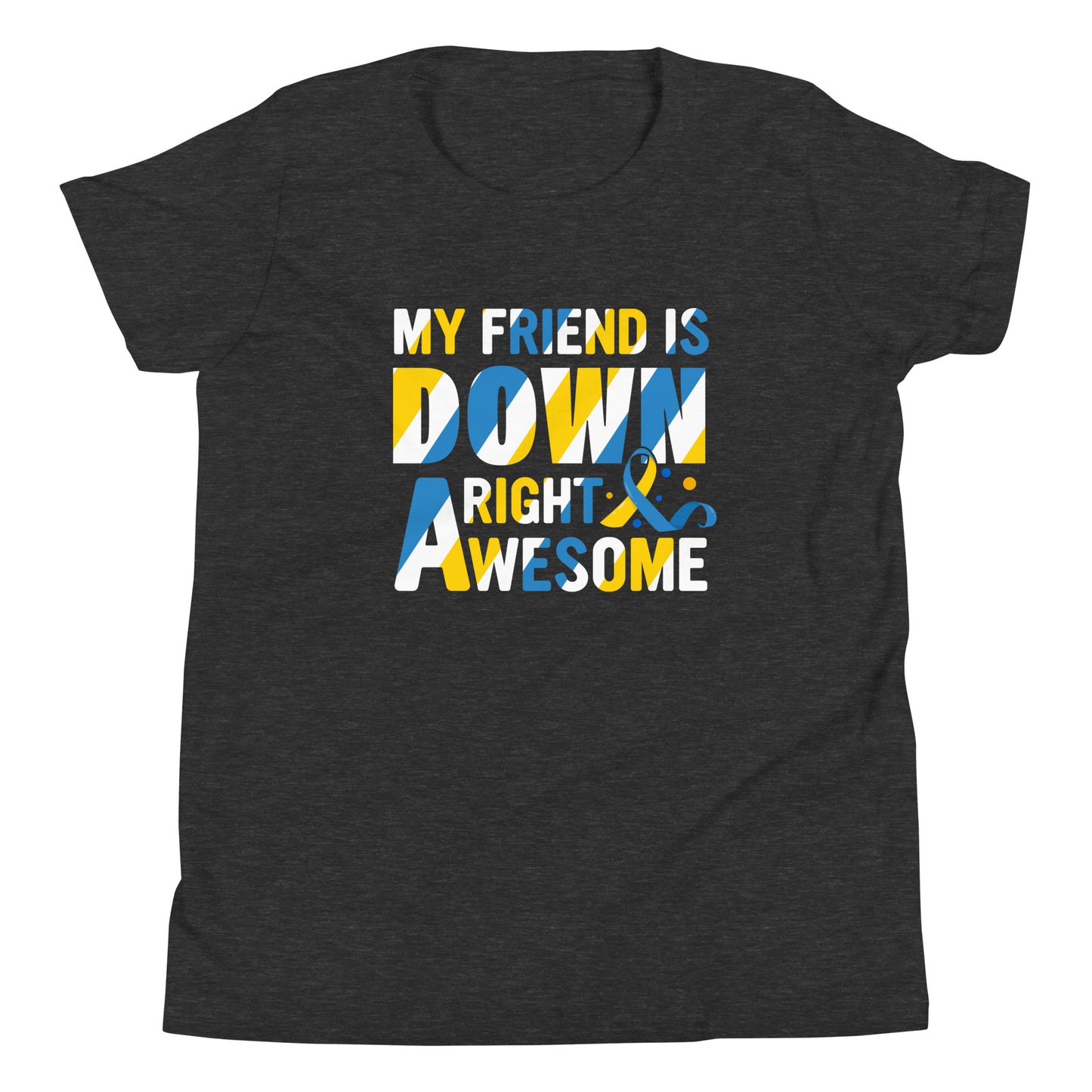 Down Syndrome Awareness Quality Cotton Bella Canvas Youth T-Shirt