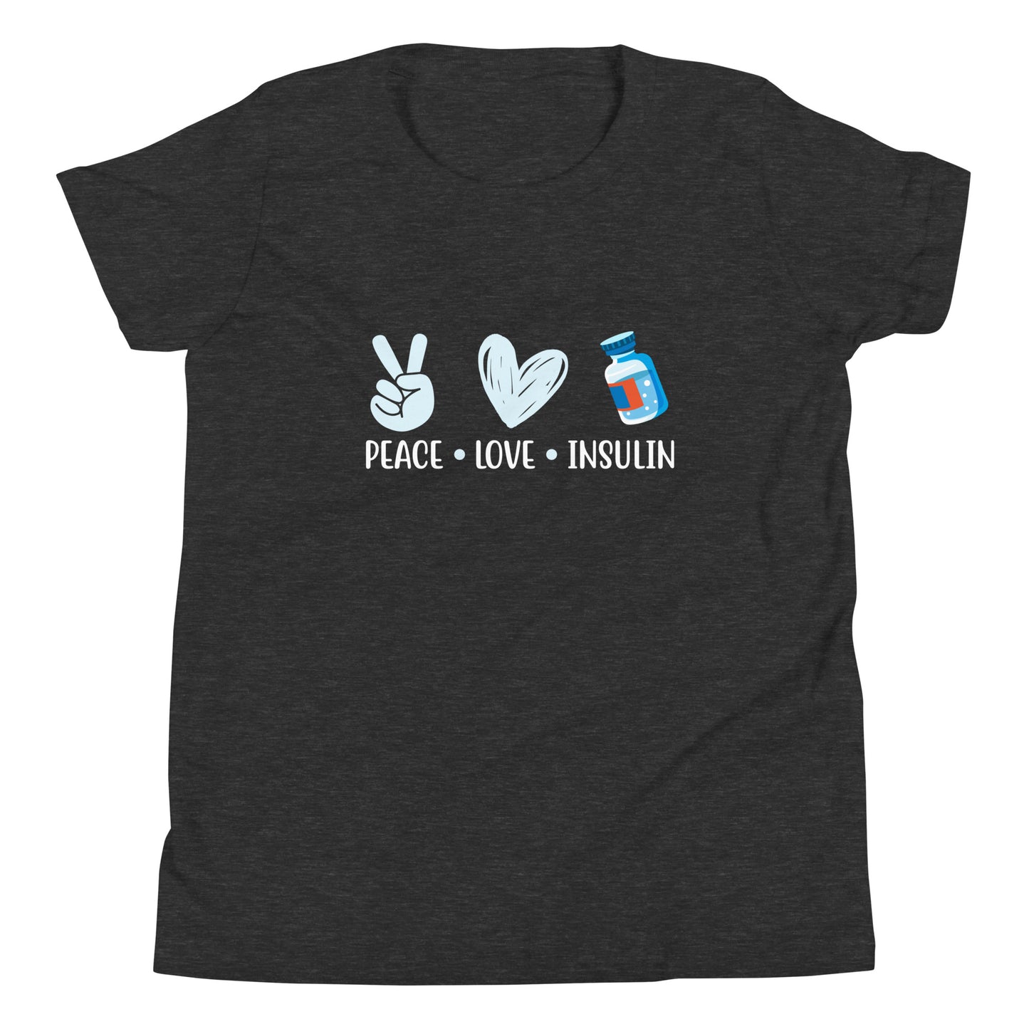 Diabetes Awareness Quality Cotton Bella Canvas Youth T-Shirt