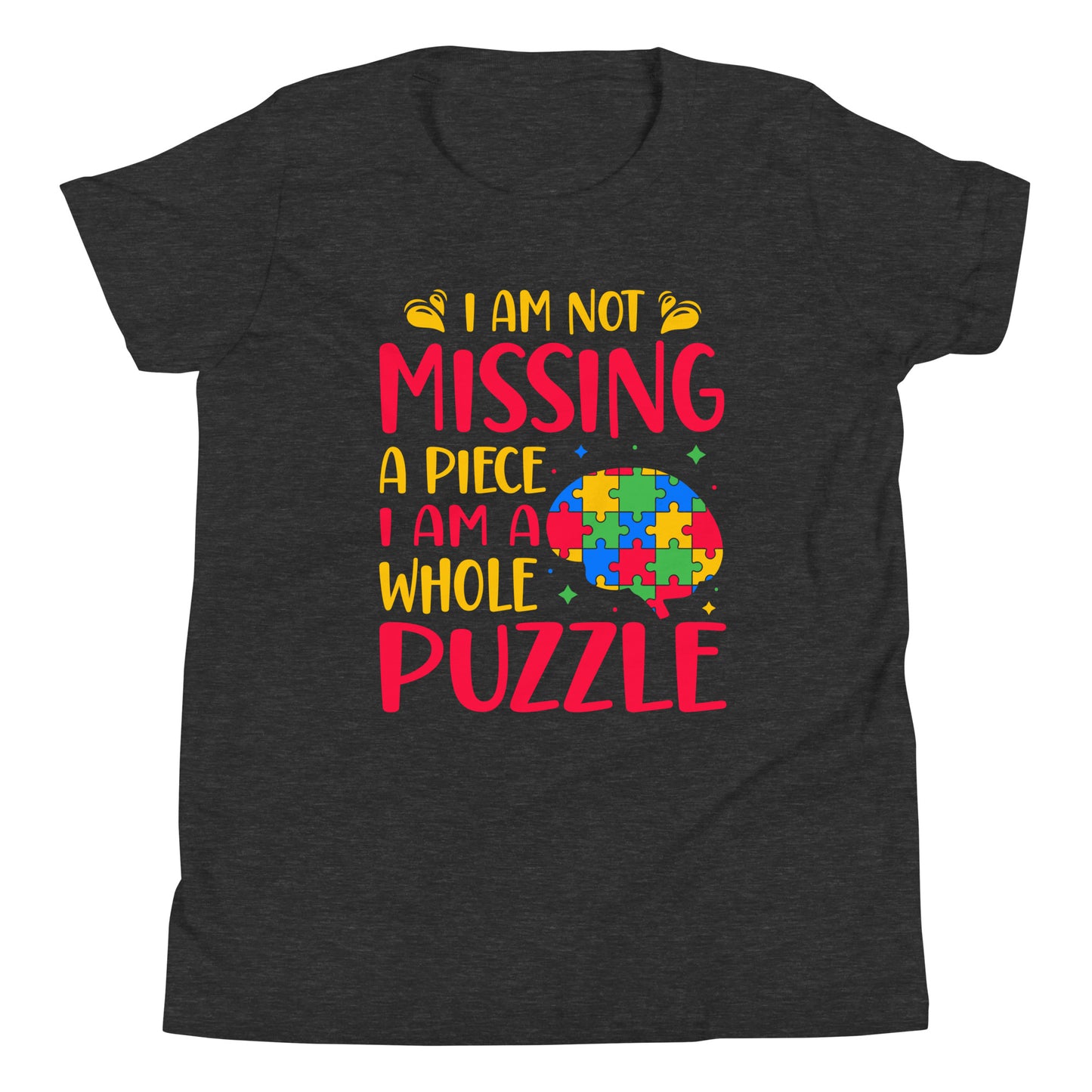 Autism Acceptance Together Quality Cotton Bella Canvas Youth T-Shirt
