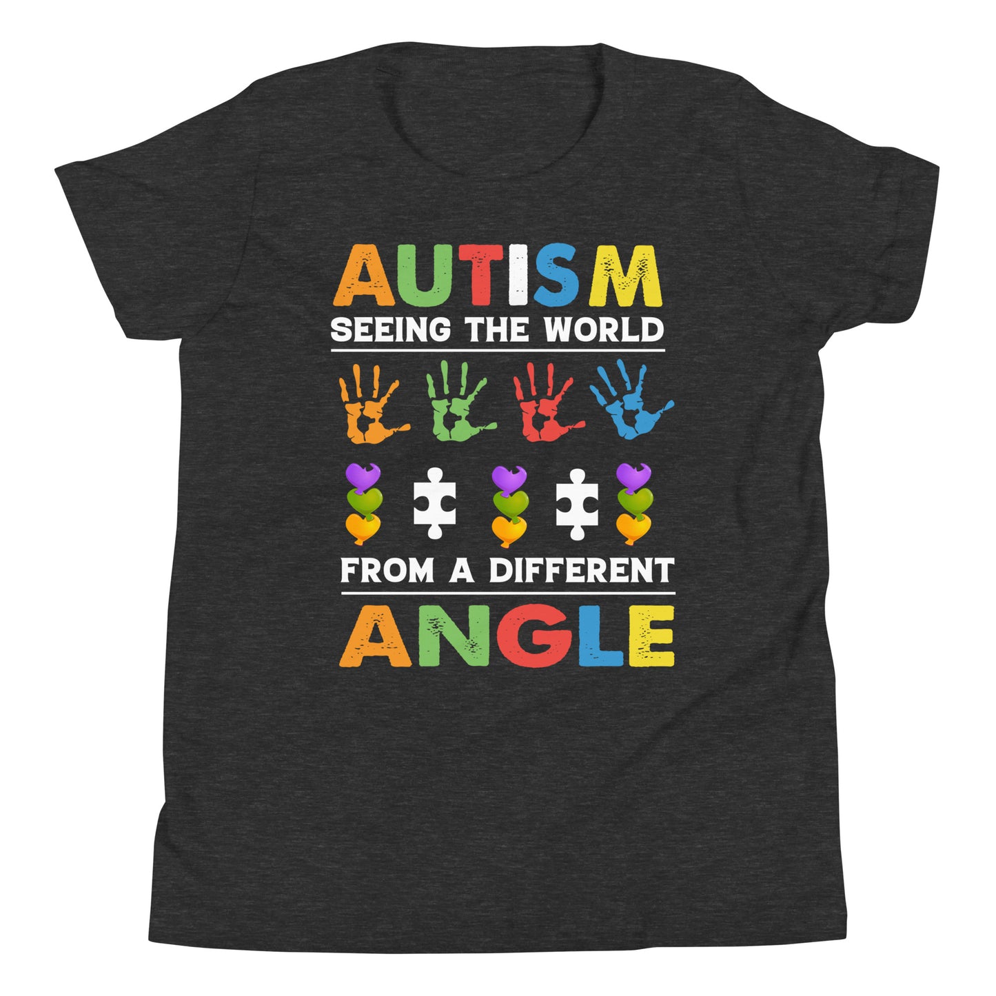 Autism Acceptance Together Quality Cotton Bella Canvas Youth T-Shirt