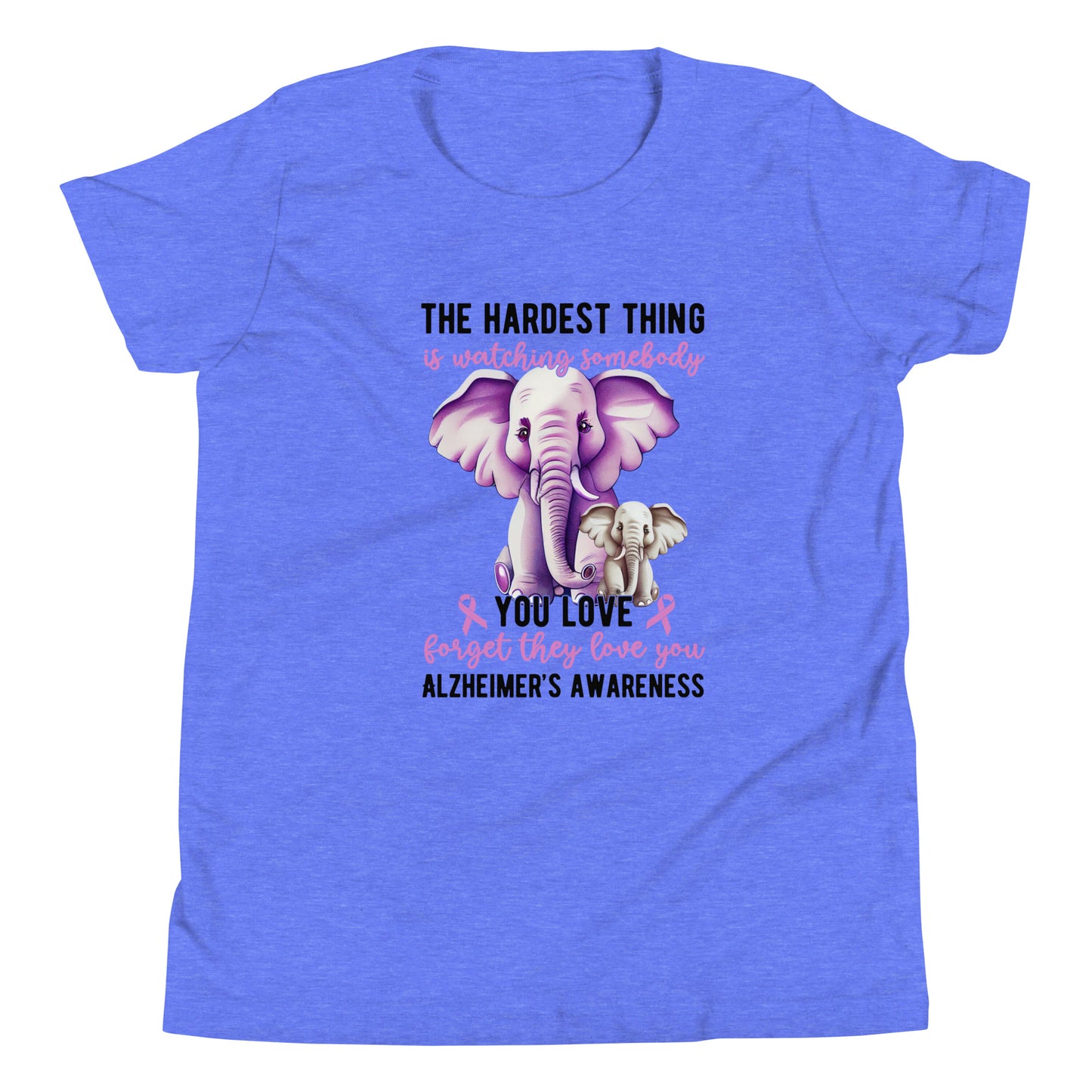 Alzheimer's Awareness Quality Cotton Bella Canvas Youth T-Shirt