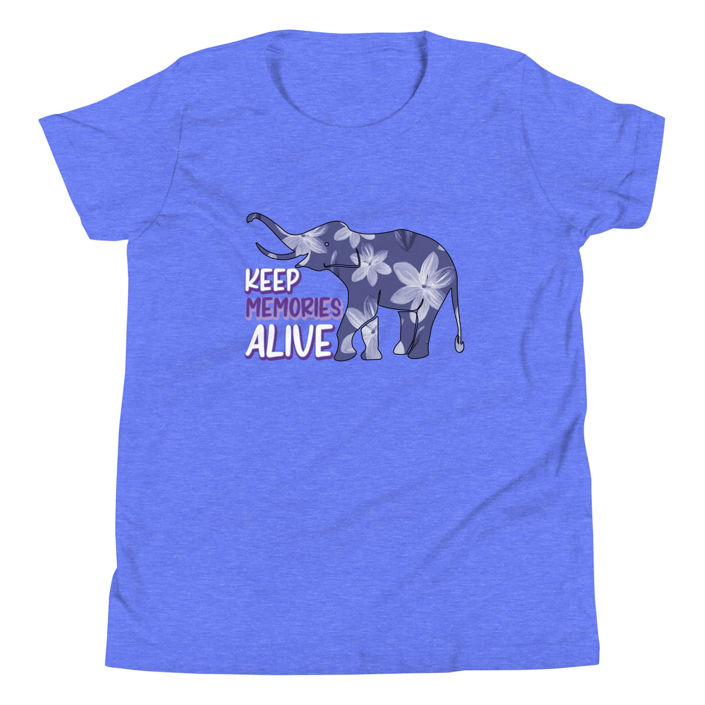 Alzheimer's Awareness Quality Cotton Bella Canvas Youth T-Shirt