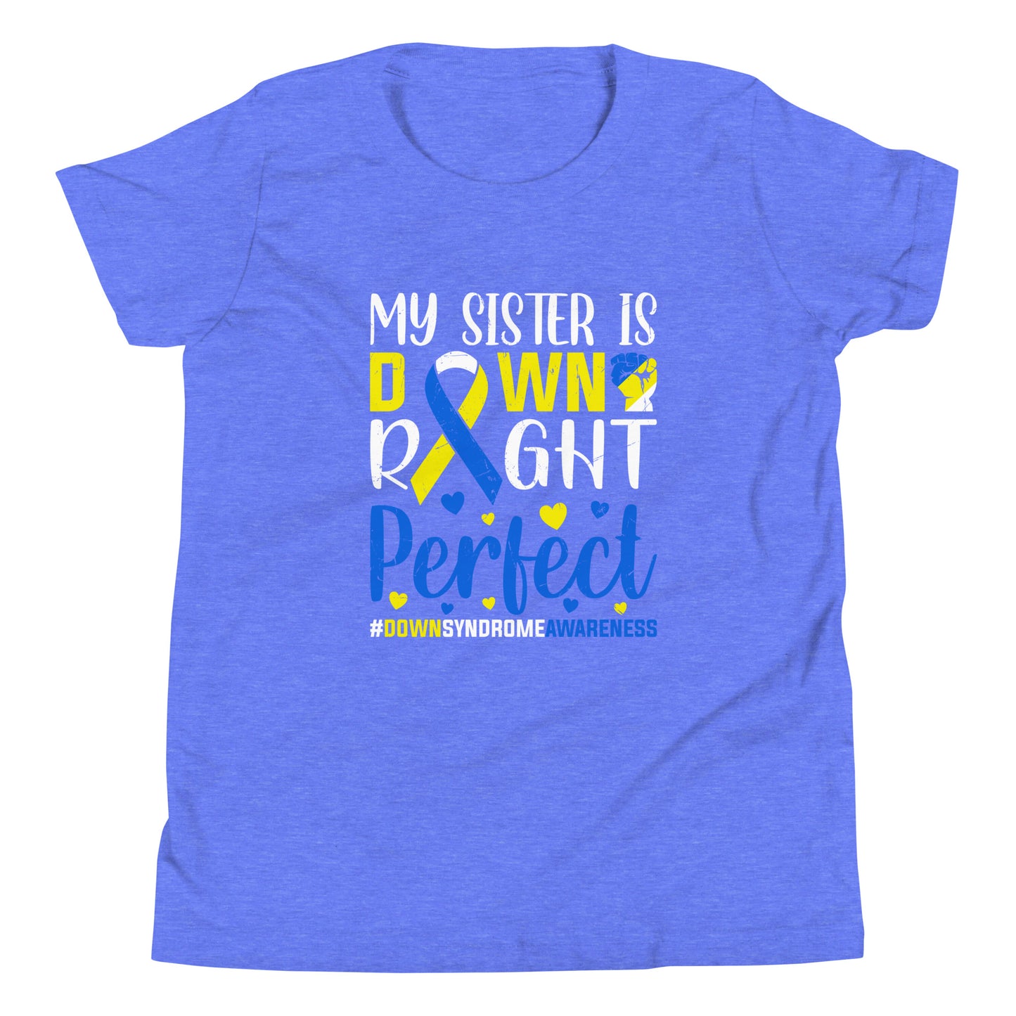 Down Syndrome Awareness Quality Cotton Bella Canvas Youth T-Shirt
