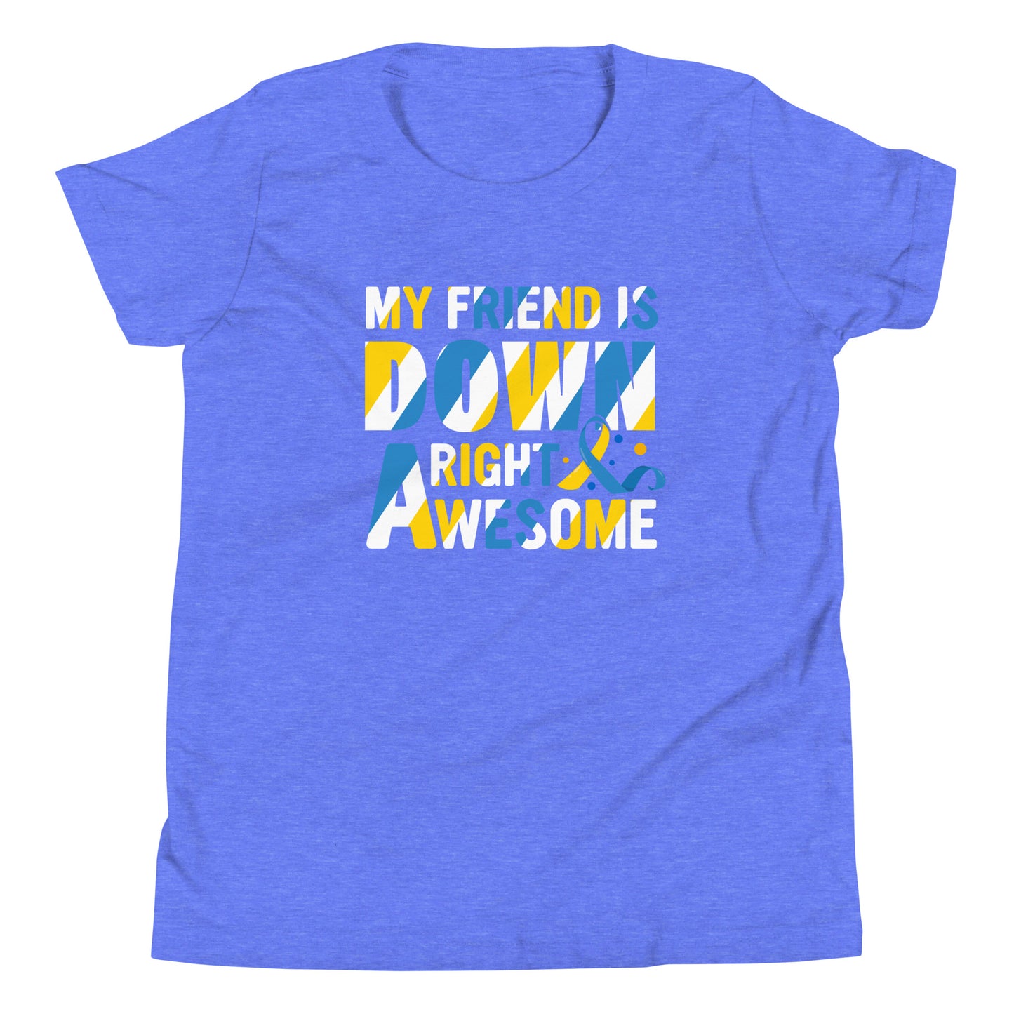 Down Syndrome Awareness Quality Cotton Bella Canvas Youth T-Shirt