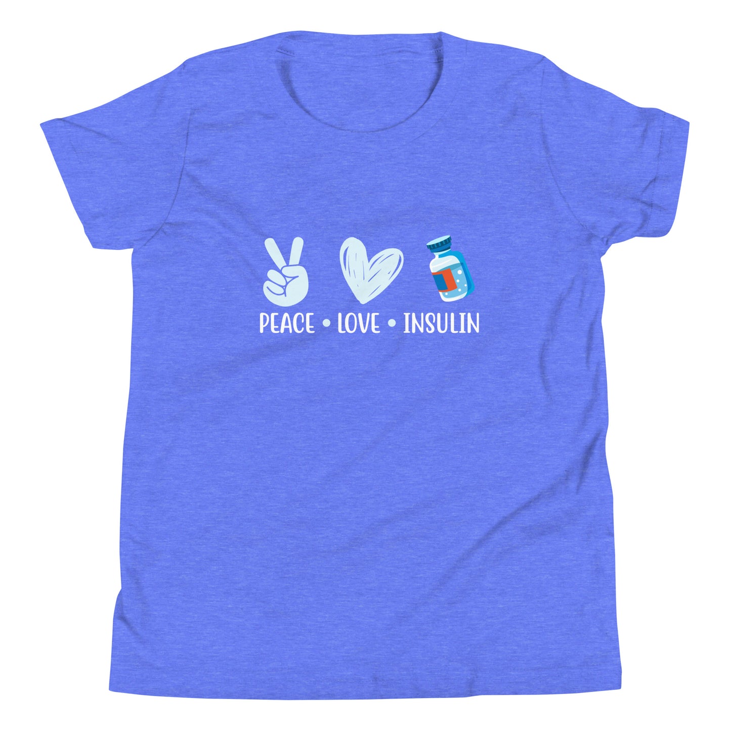 Diabetes Awareness Quality Cotton Bella Canvas Youth T-Shirt