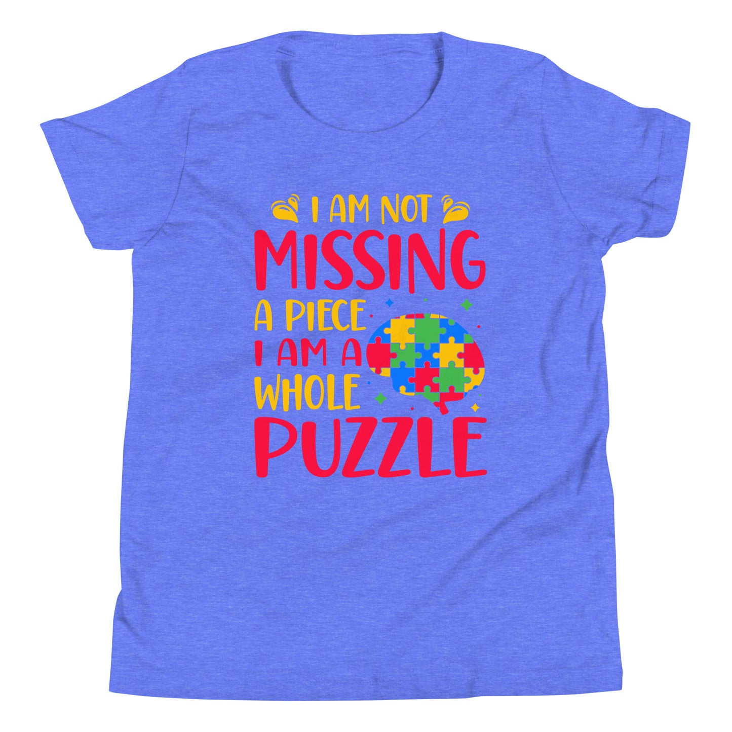 Autism Acceptance Together Quality Cotton Bella Canvas Youth T-Shirt