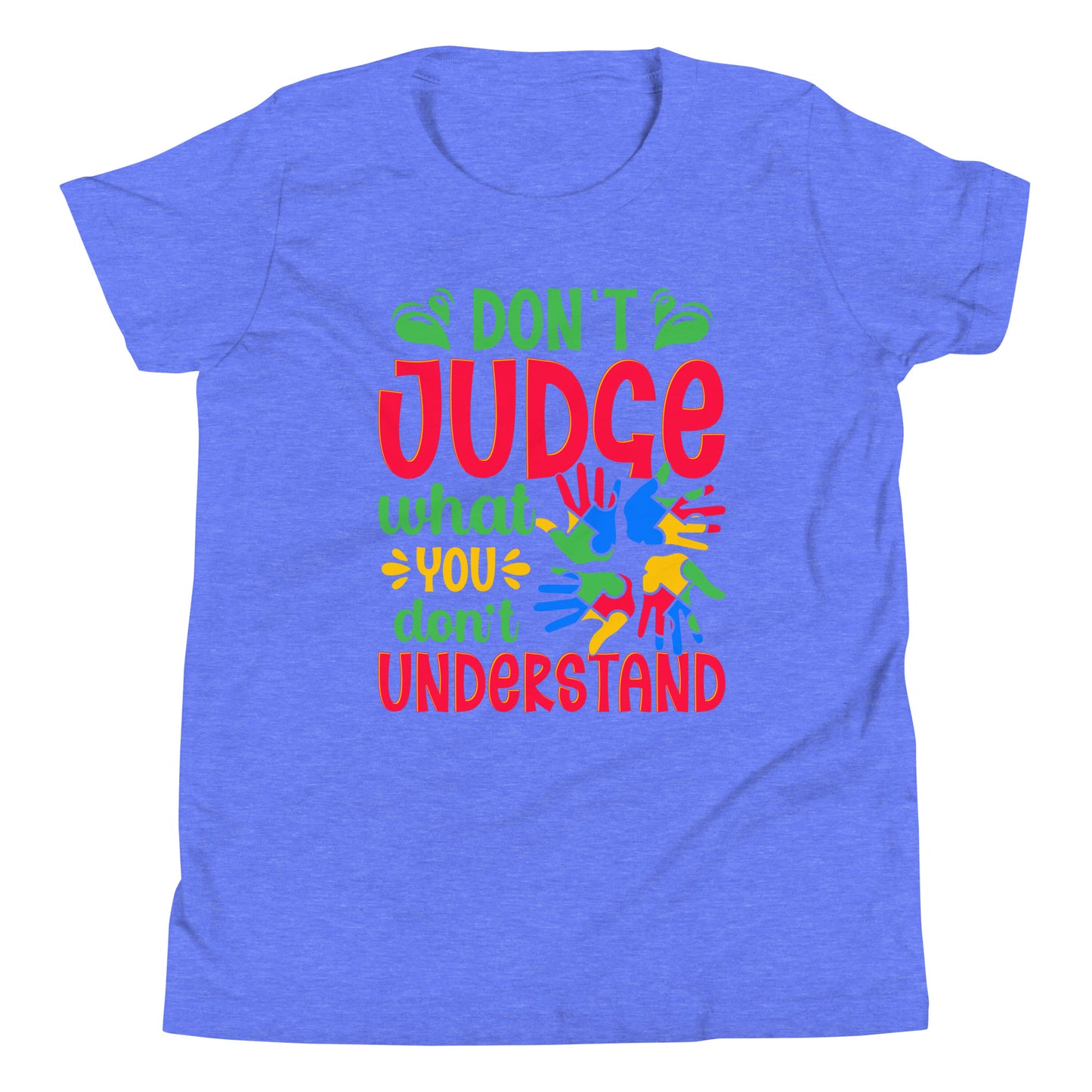 Autism Acceptance Together Quality Cotton Bella Canvas Youth T-Shirt