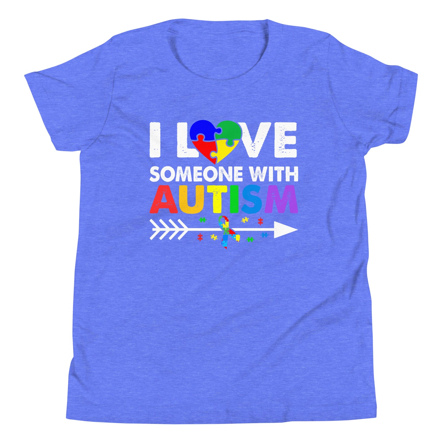 Autism Acceptance Together Quality Cotton Bella Canvas Youth T-Shirt