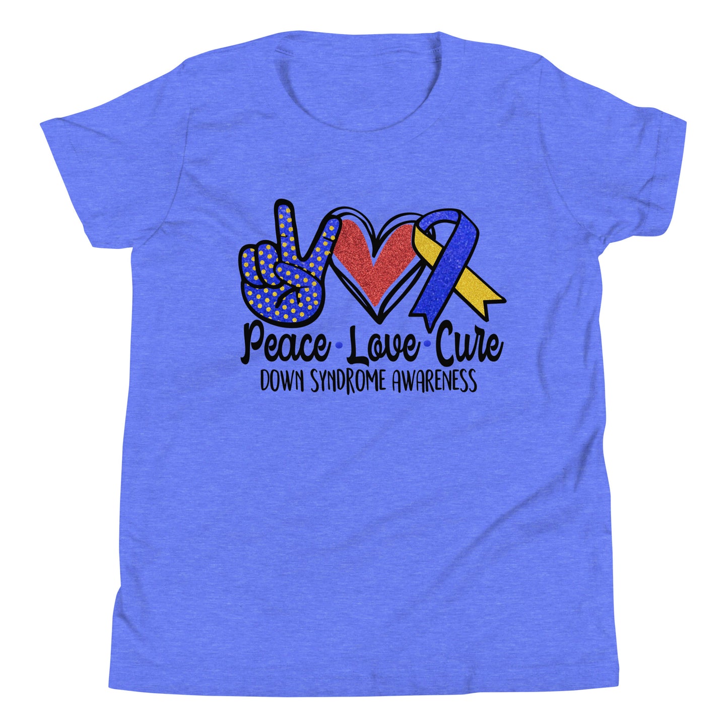 Down Syndrome Awareness Quality Cotton Bella Canvas Youth T-Shirt