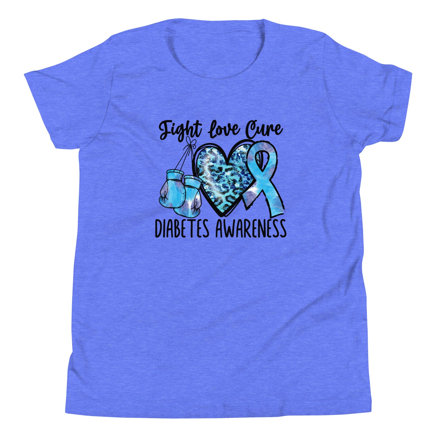 Diabetes Awareness Quality Cotton Bella Canvas Youth T-Shirt