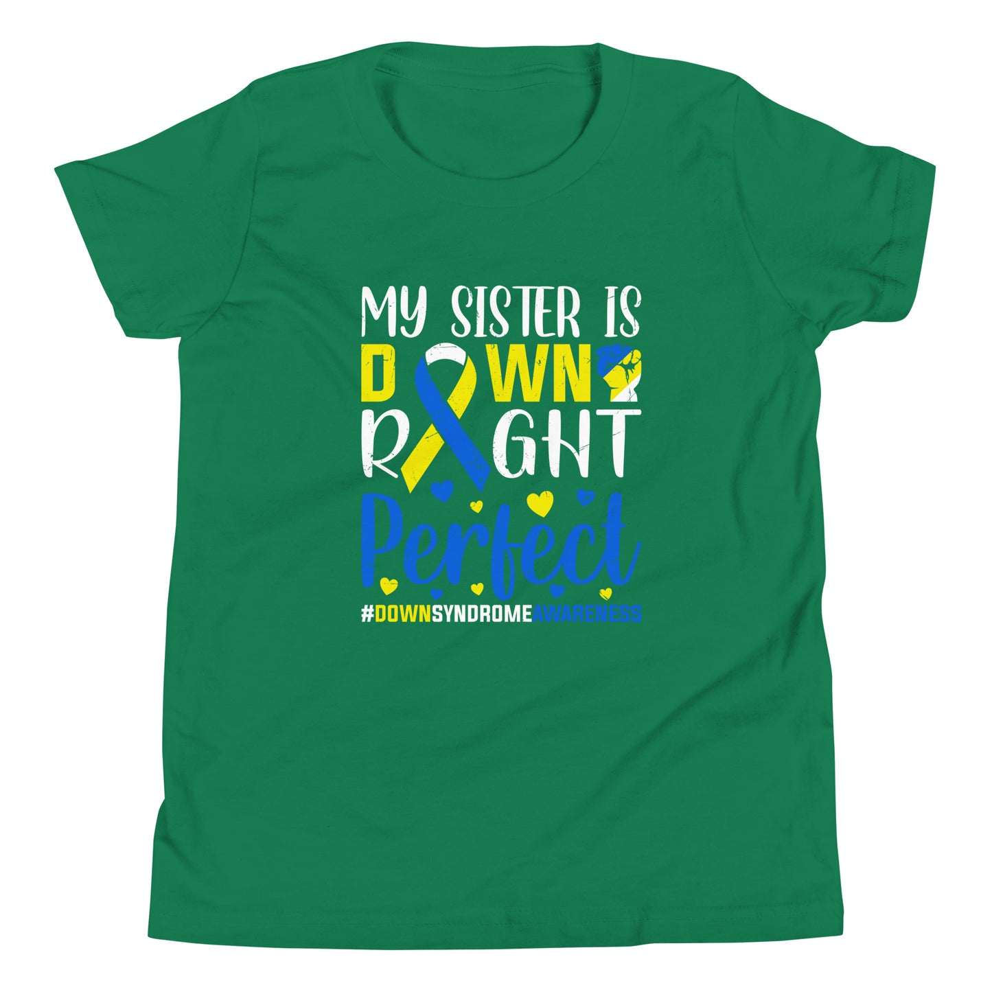 Down Syndrome Awareness Quality Cotton Bella Canvas Youth T-Shirt