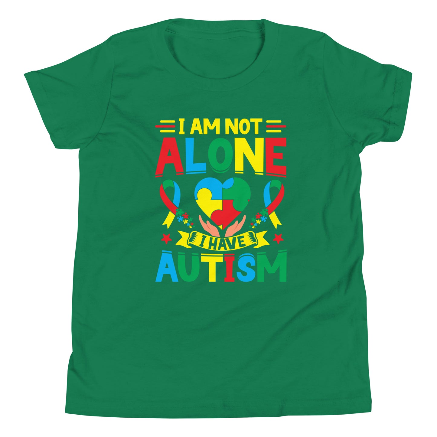 Autism Acceptance Together Quality Cotton Bella Canvas Youth T-Shirt