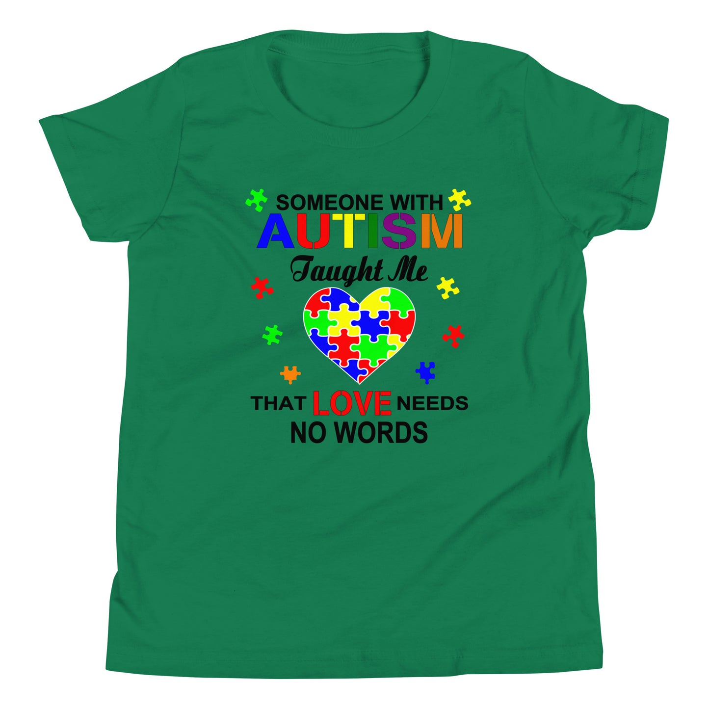 Autism Acceptance Together Quality Cotton Bella Canvas Youth T-Shirt