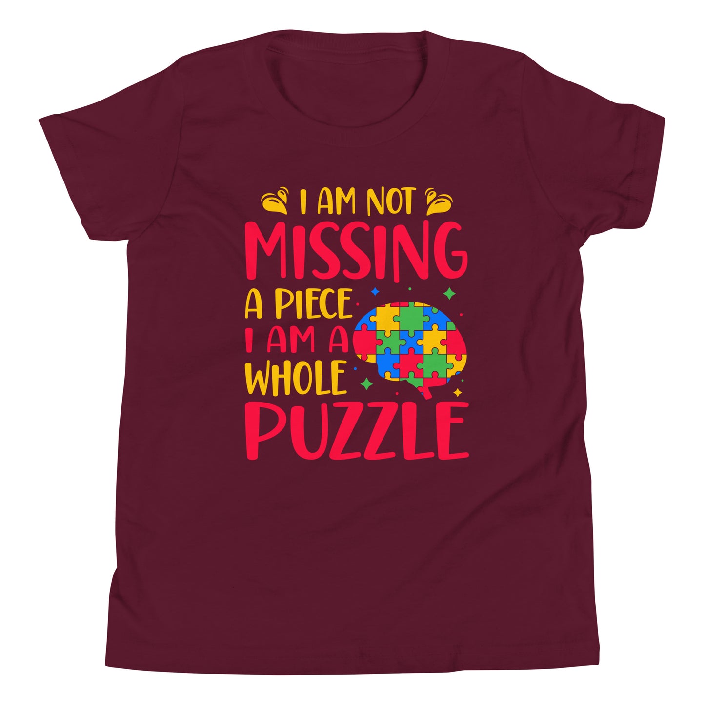 Autism Acceptance Together Quality Cotton Bella Canvas Youth T-Shirt
