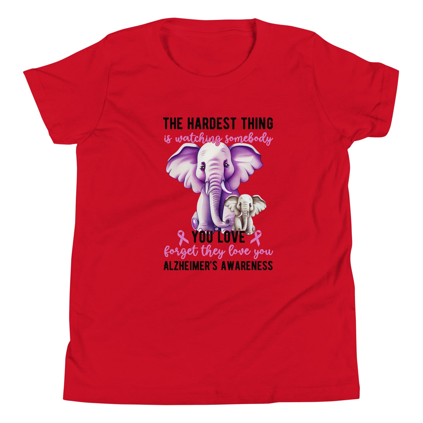 Alzheimer's Awareness Quality Cotton Bella Canvas Youth T-Shirt