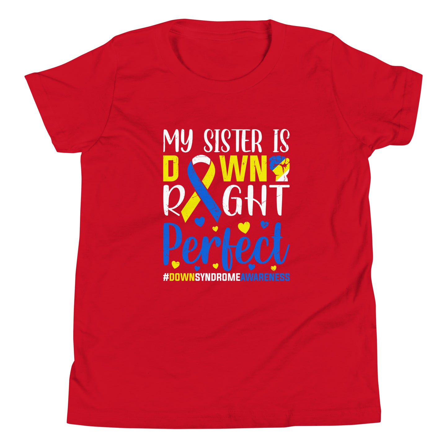 Down Syndrome Awareness Quality Cotton Bella Canvas Youth T-Shirt