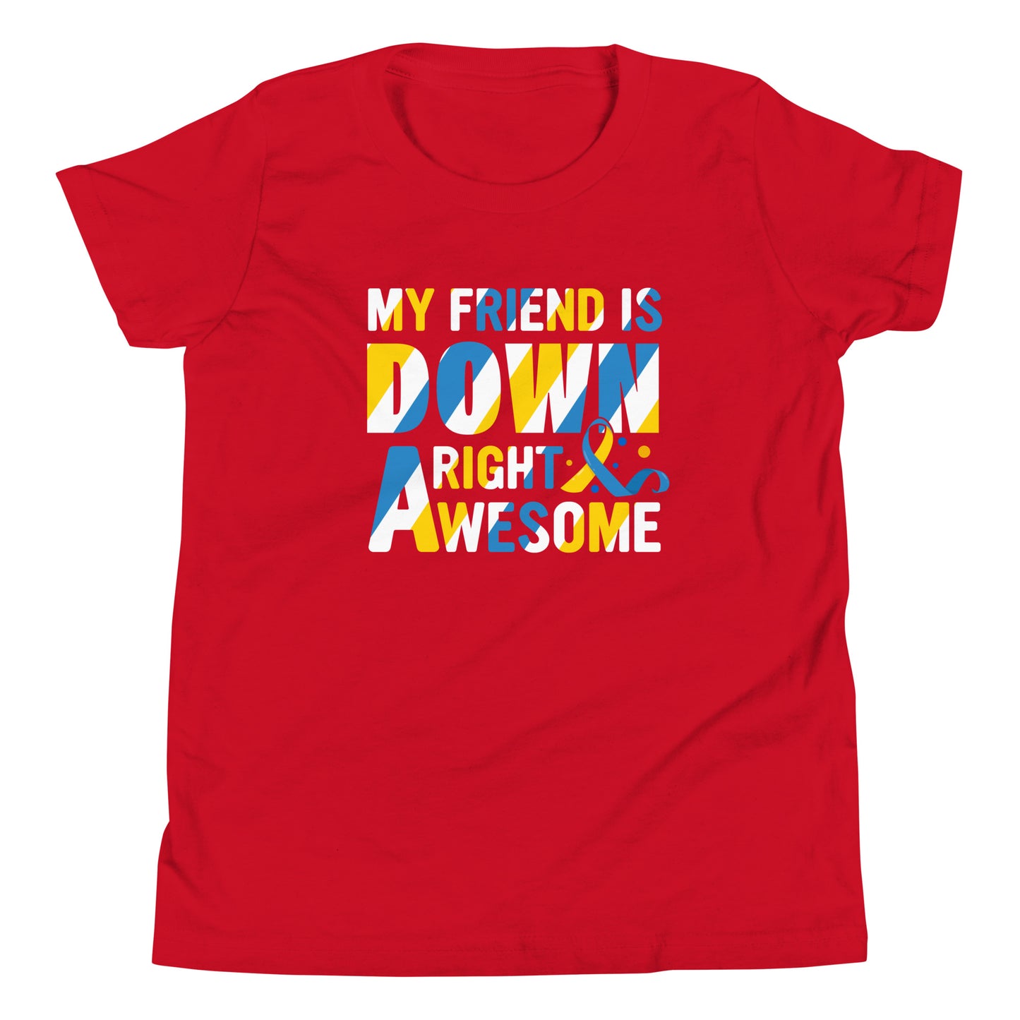 Down Syndrome Awareness Quality Cotton Bella Canvas Youth T-Shirt