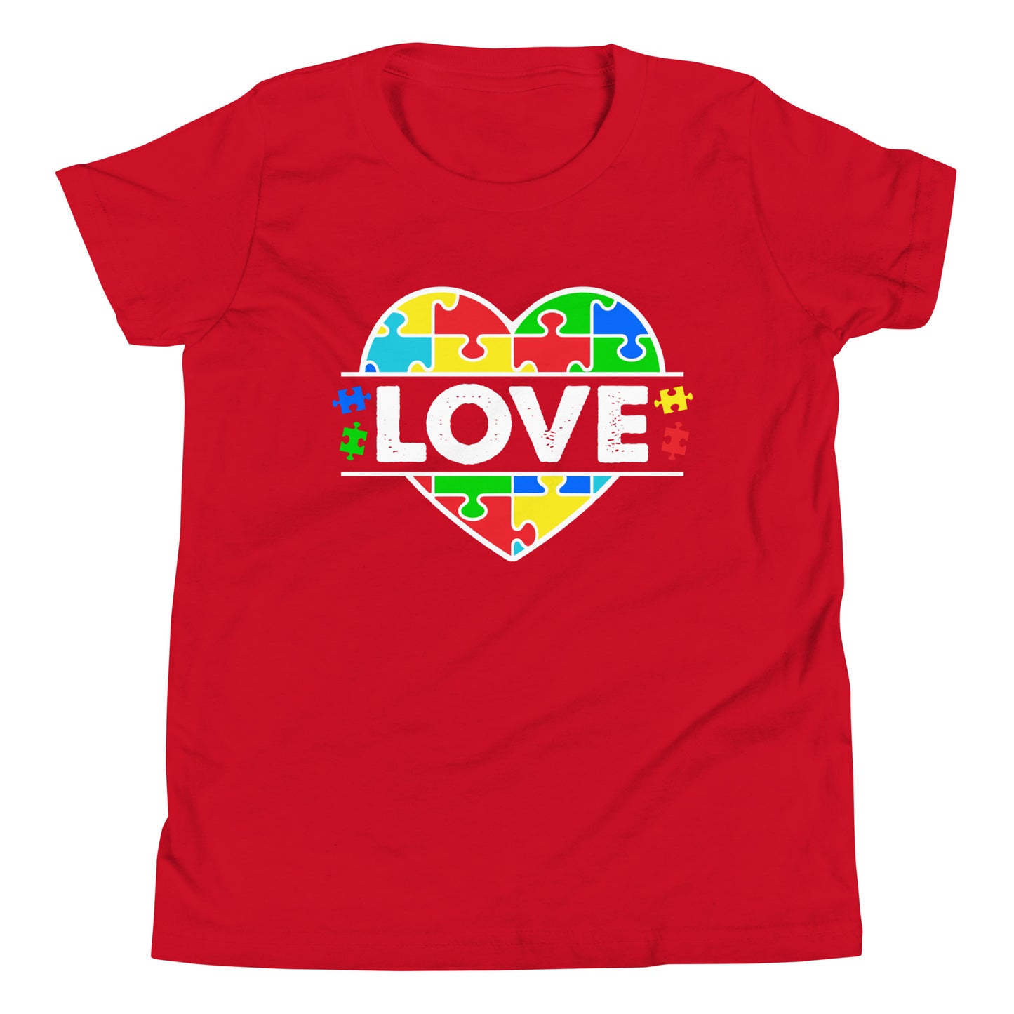 Autism Acceptance Together Quality Cotton Bella Canvas Youth T-Shirt