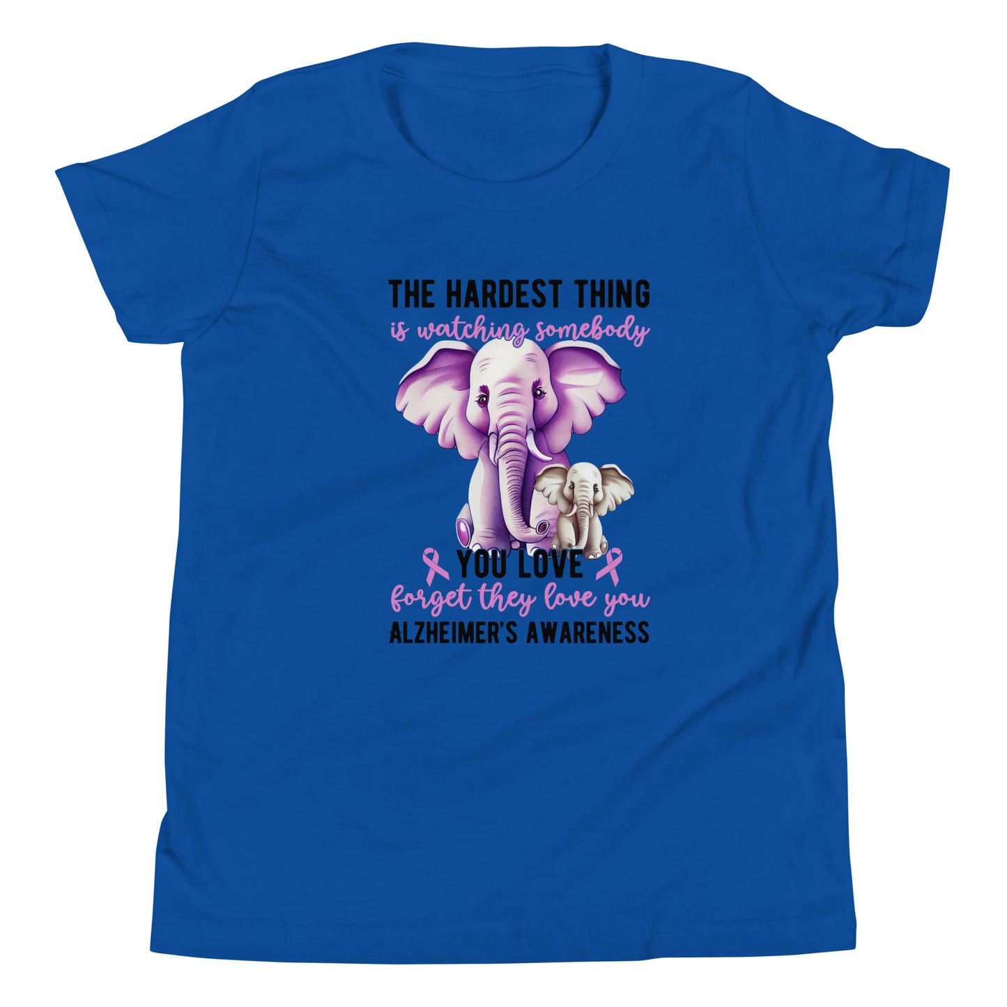Alzheimer's Awareness Quality Cotton Bella Canvas Youth T-Shirt