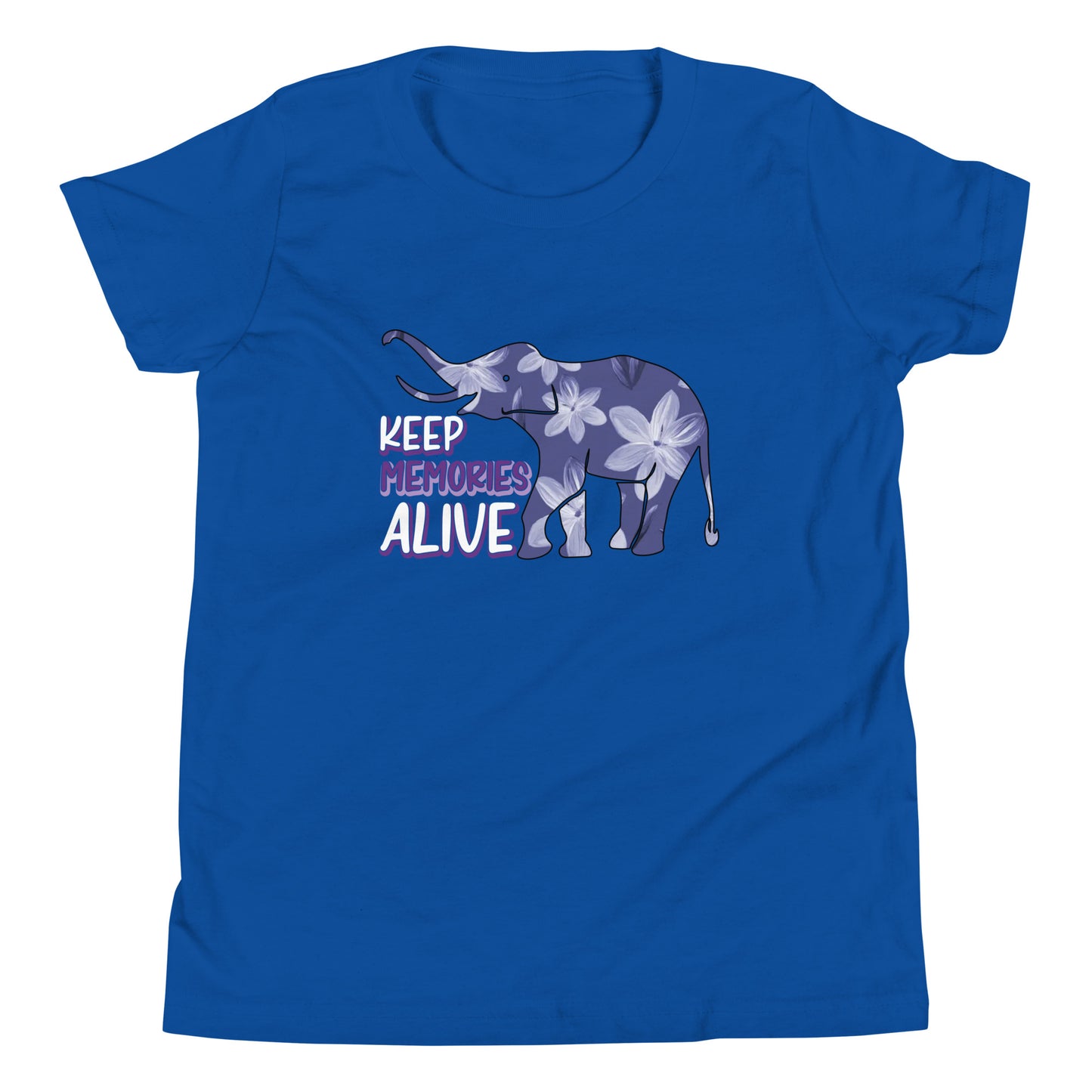 Alzheimer's Awareness Quality Cotton Bella Canvas Youth T-Shirt
