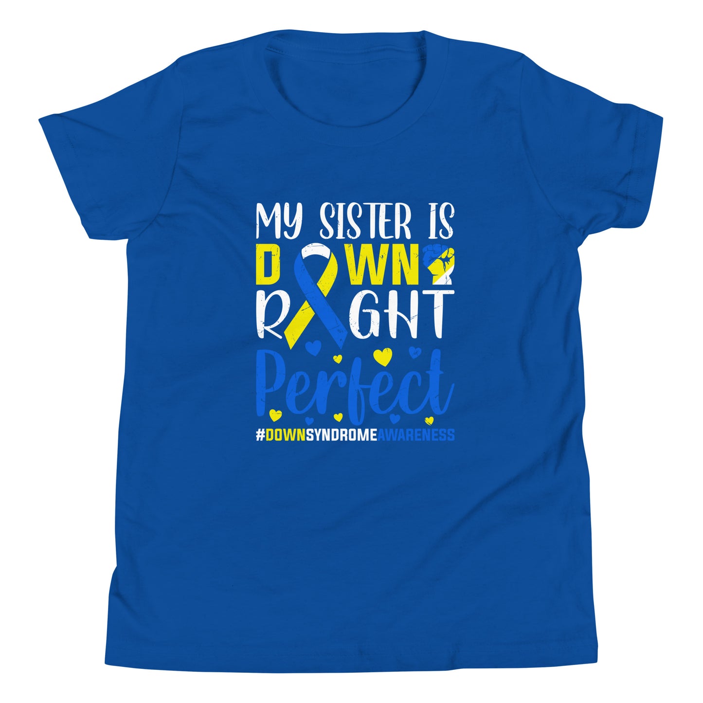 Down Syndrome Awareness Quality Cotton Bella Canvas Youth T-Shirt