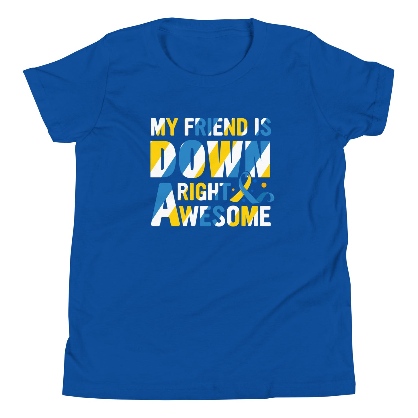 Down Syndrome Awareness Quality Cotton Bella Canvas Youth T-Shirt