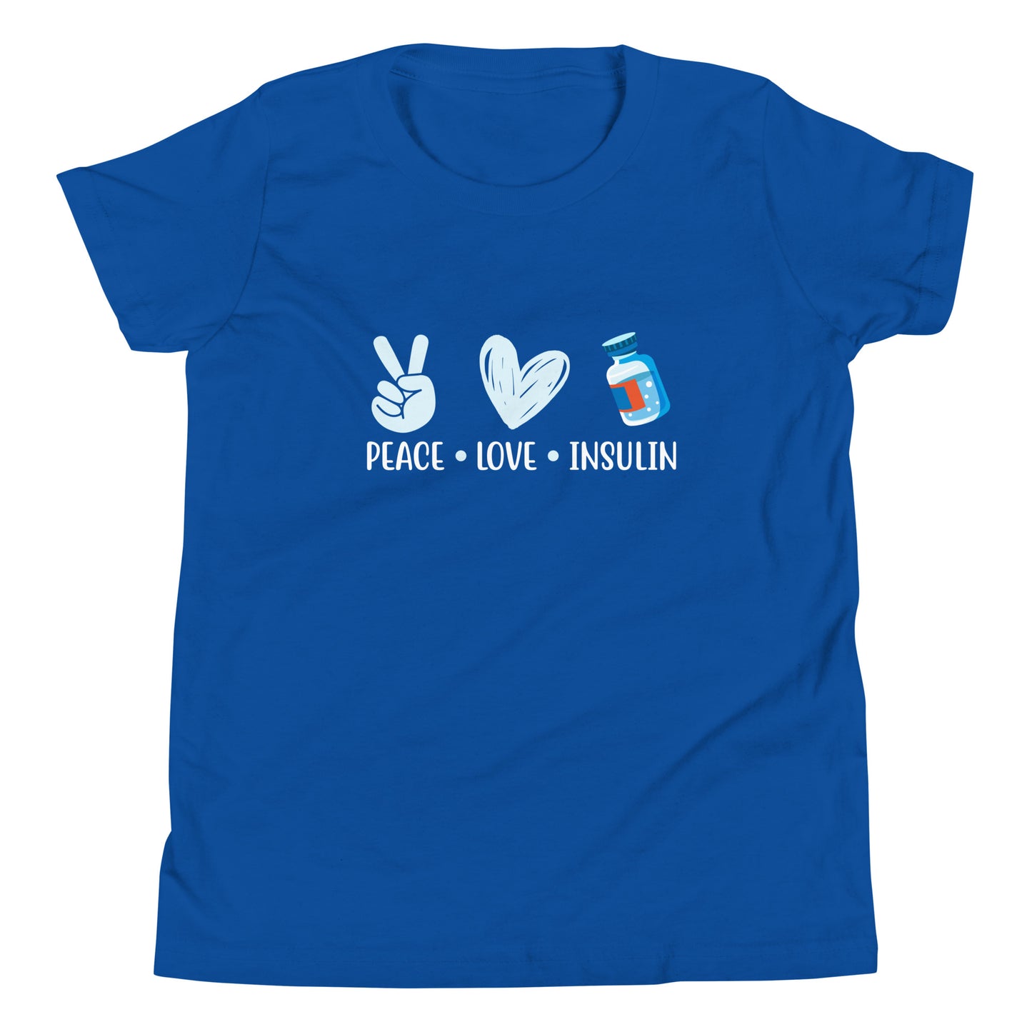 Diabetes Awareness Quality Cotton Bella Canvas Youth T-Shirt