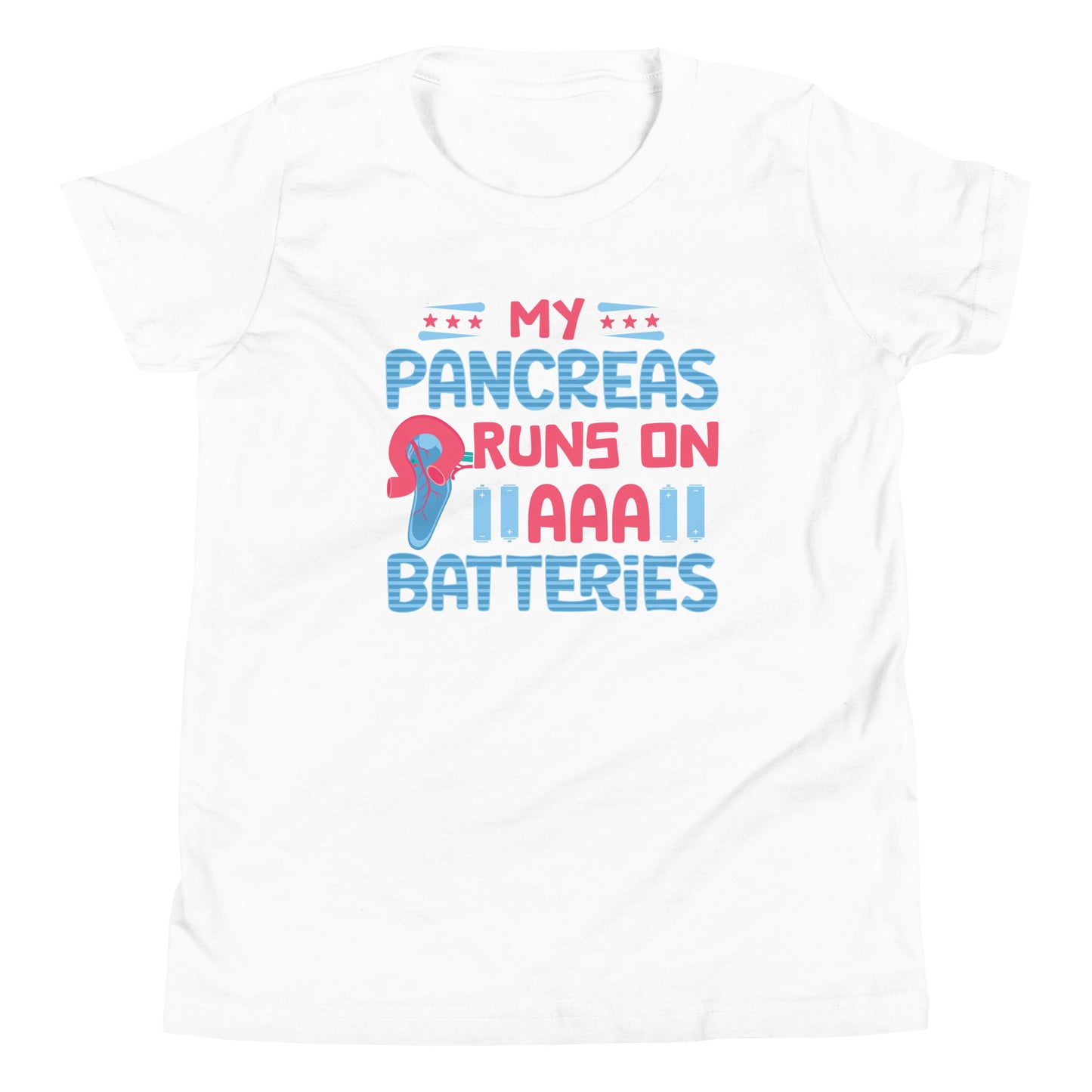 Diabetes Awareness Quality Cotton Bella Canvas Youth T-Shirt