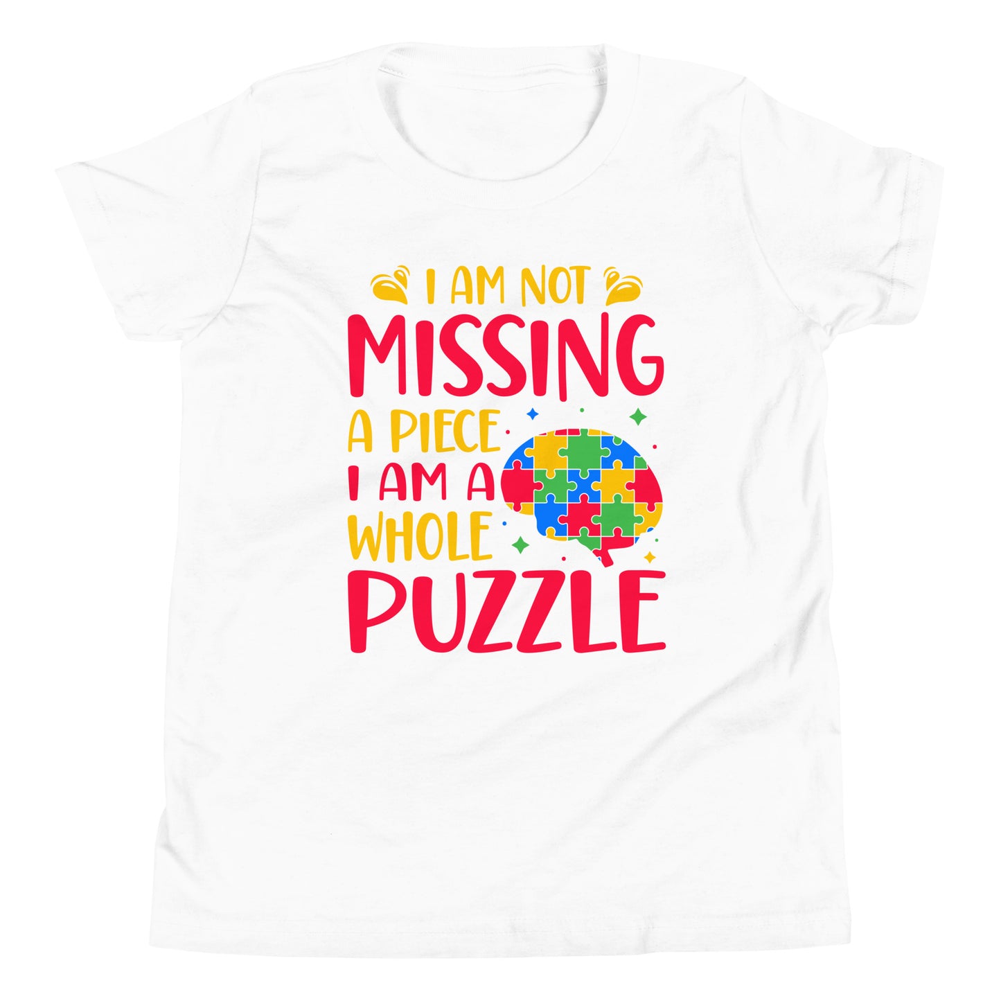 Autism Acceptance Together Quality Cotton Bella Canvas Youth T-Shirt