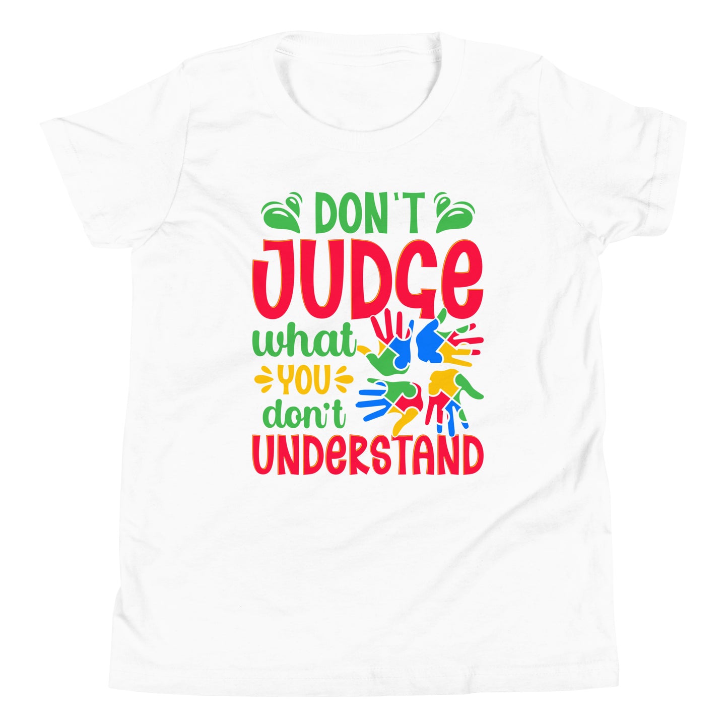 Autism Acceptance Together Quality Cotton Bella Canvas Youth T-Shirt