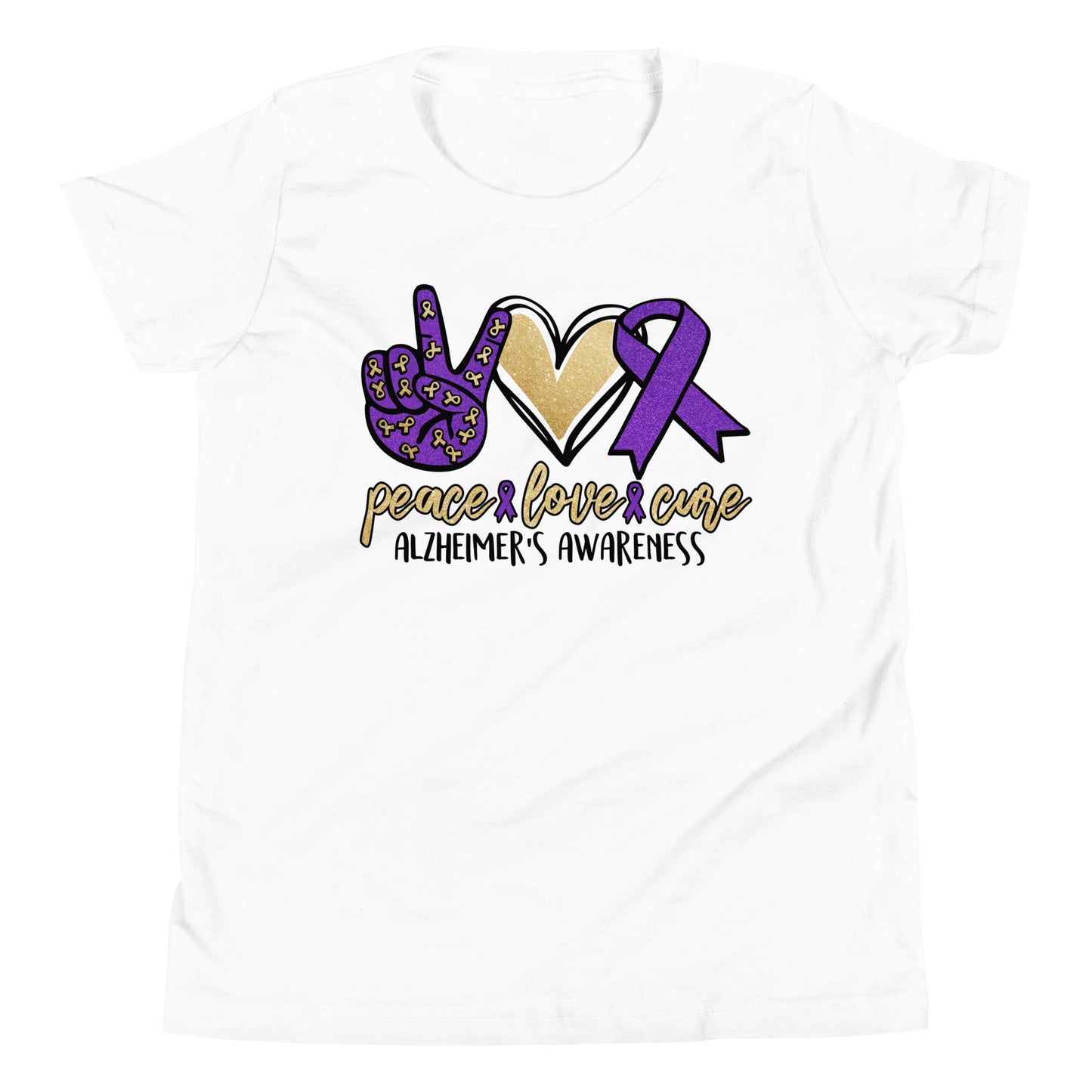 Alzheimer's Awareness Quality Cotton Bella Canvas Youth T-Shirt