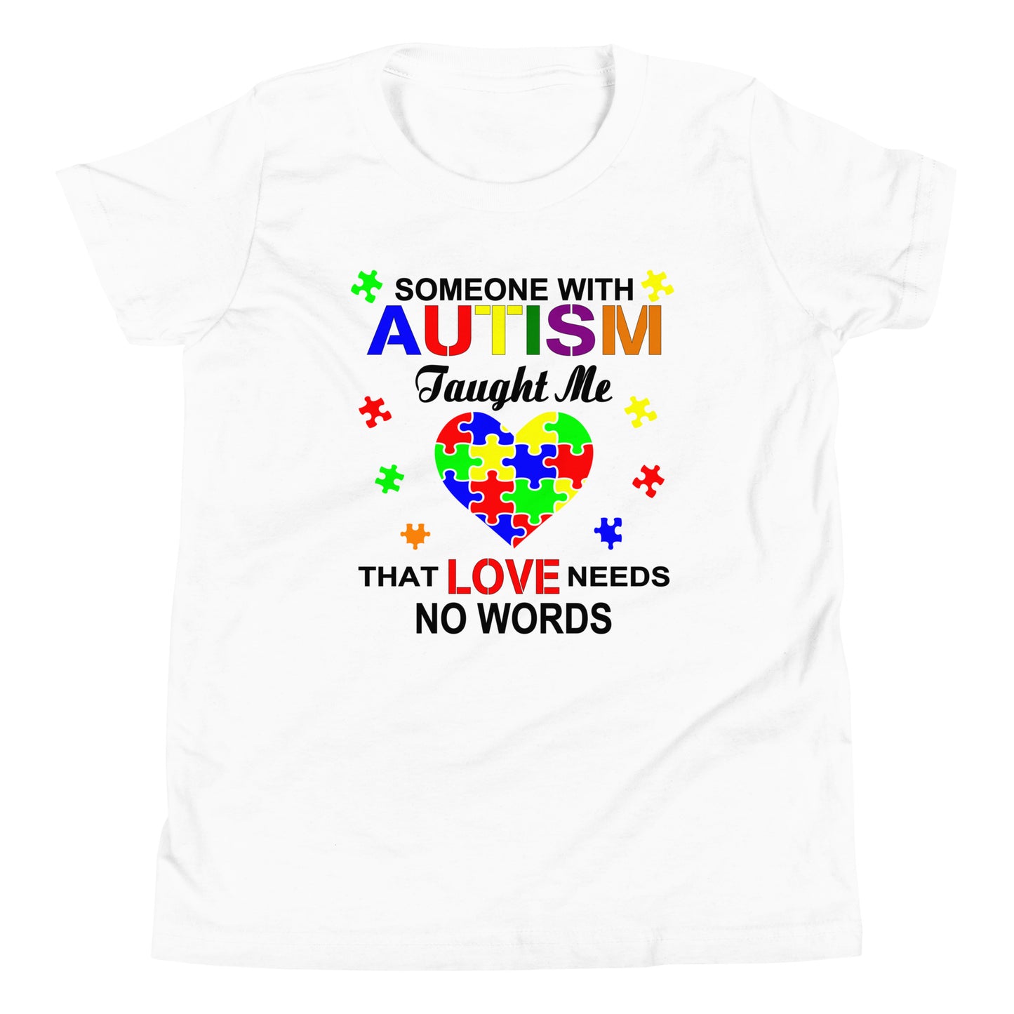 Autism Acceptance Together Quality Cotton Bella Canvas Youth T-Shirt