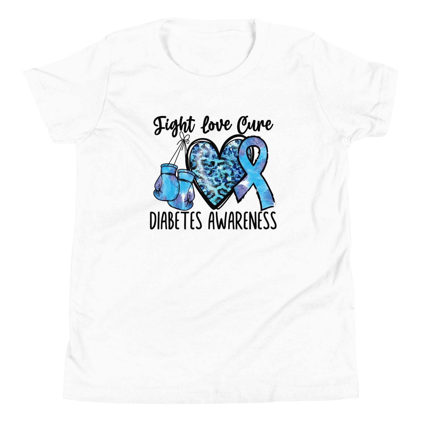Diabetes Awareness Quality Cotton Bella Canvas Youth T-Shirt
