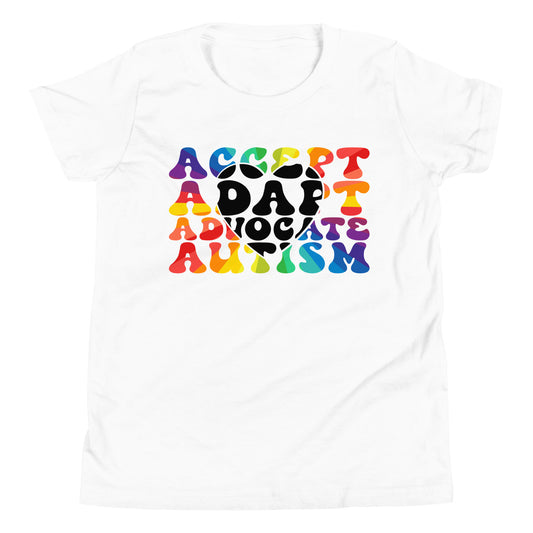 Autism Acceptance Together Quality Cotton Bella Canvas Youth T-Shirt