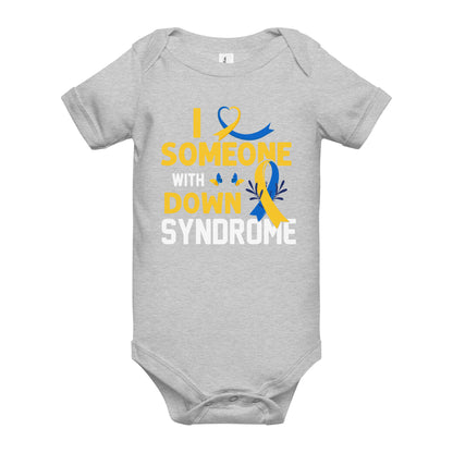 Down Syndrome Awareness Quality Cotton Bella Canvas Baby Onesie