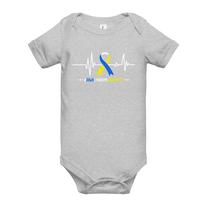 Down Syndrome Awareness Quality Cotton Bella Canvas Baby Onesie