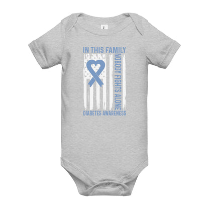 Diabetes Awareness Quality Cotton Bella Canvas Baby Onesie