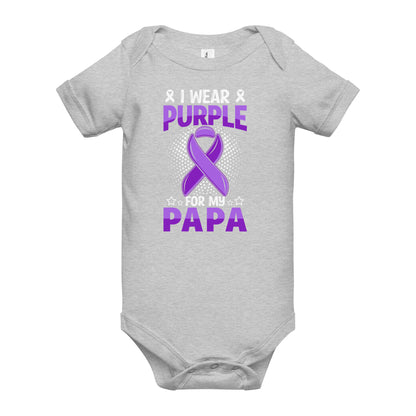 Alzheimer's Awareness Quality Cotton Bella Canvas Baby Onesie